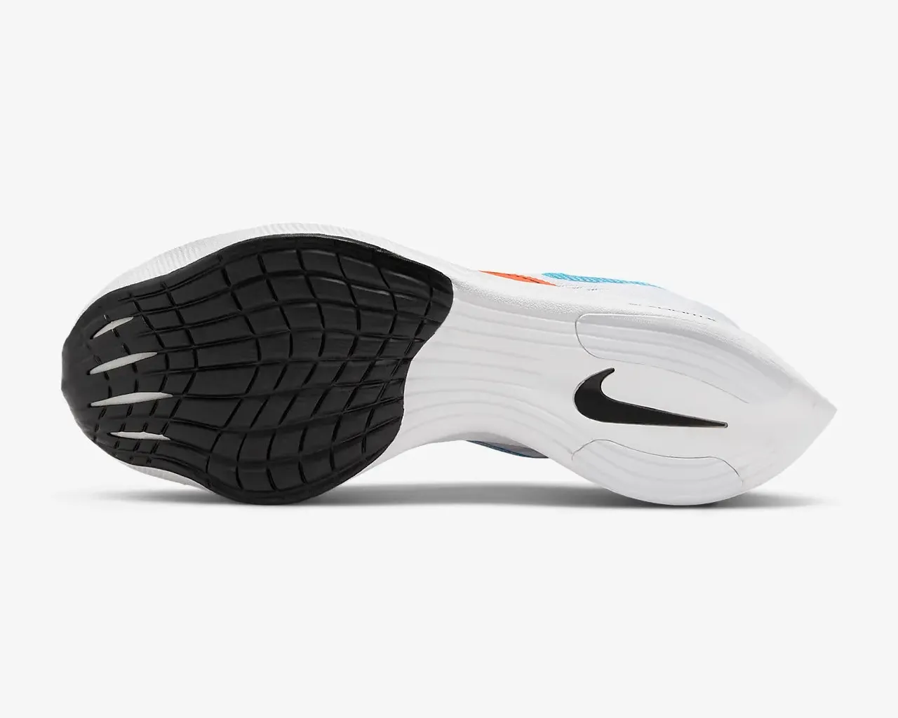 Nike ZoomX VaporFly NEXT% 2 Combines Rush Orange Laser Blue CU4123-102