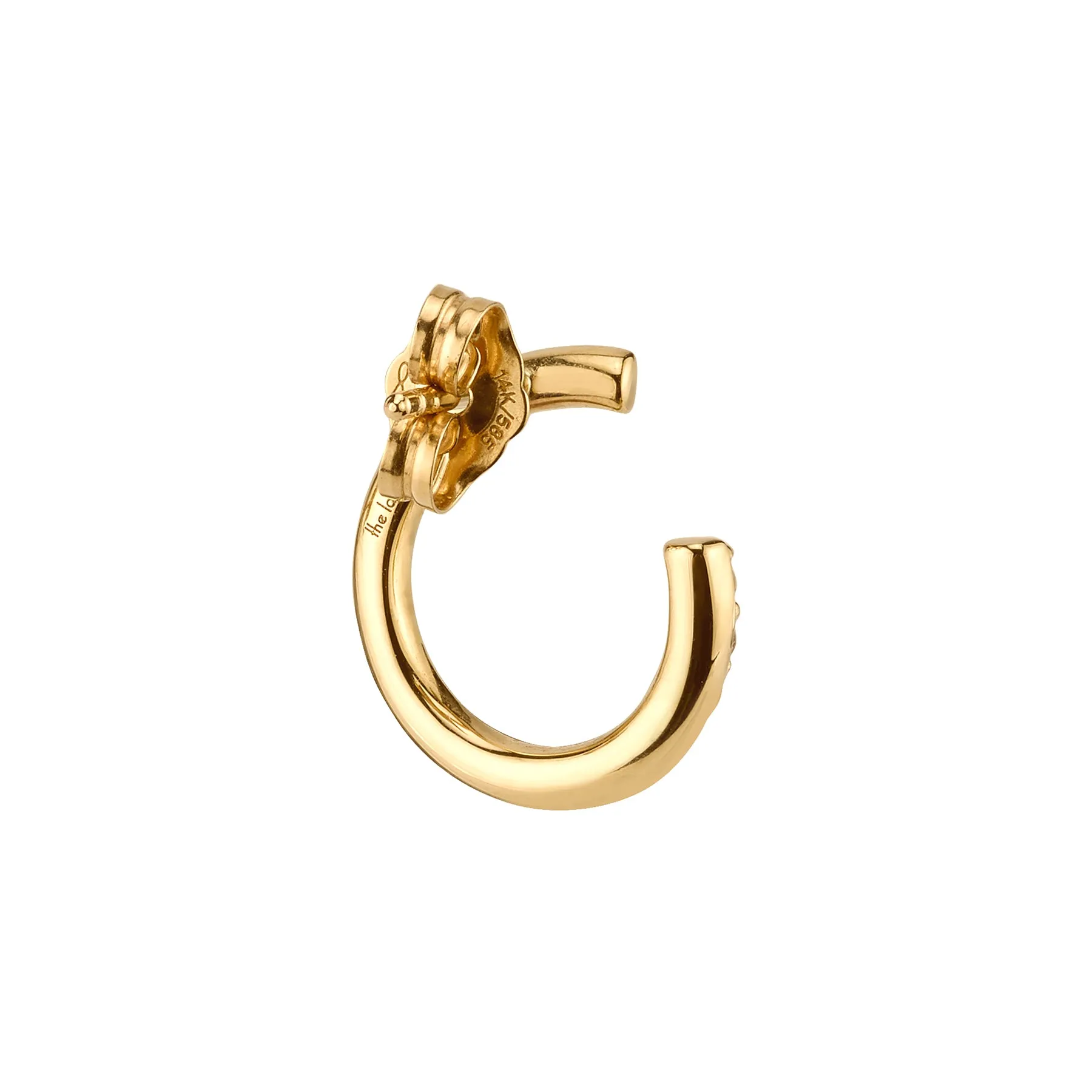 Open Hoop Earring - Rainbow / 14k Yellow Gold