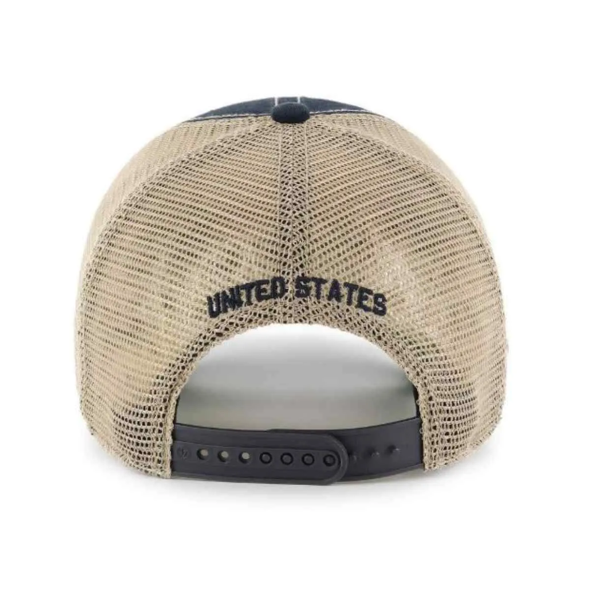 Operation Hat Trick OHT American Flag 47 Brand Navy Trawler Mesh Relax Hat Cap