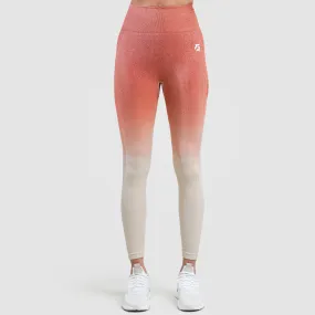 Orange Gradient Seamless Leggings