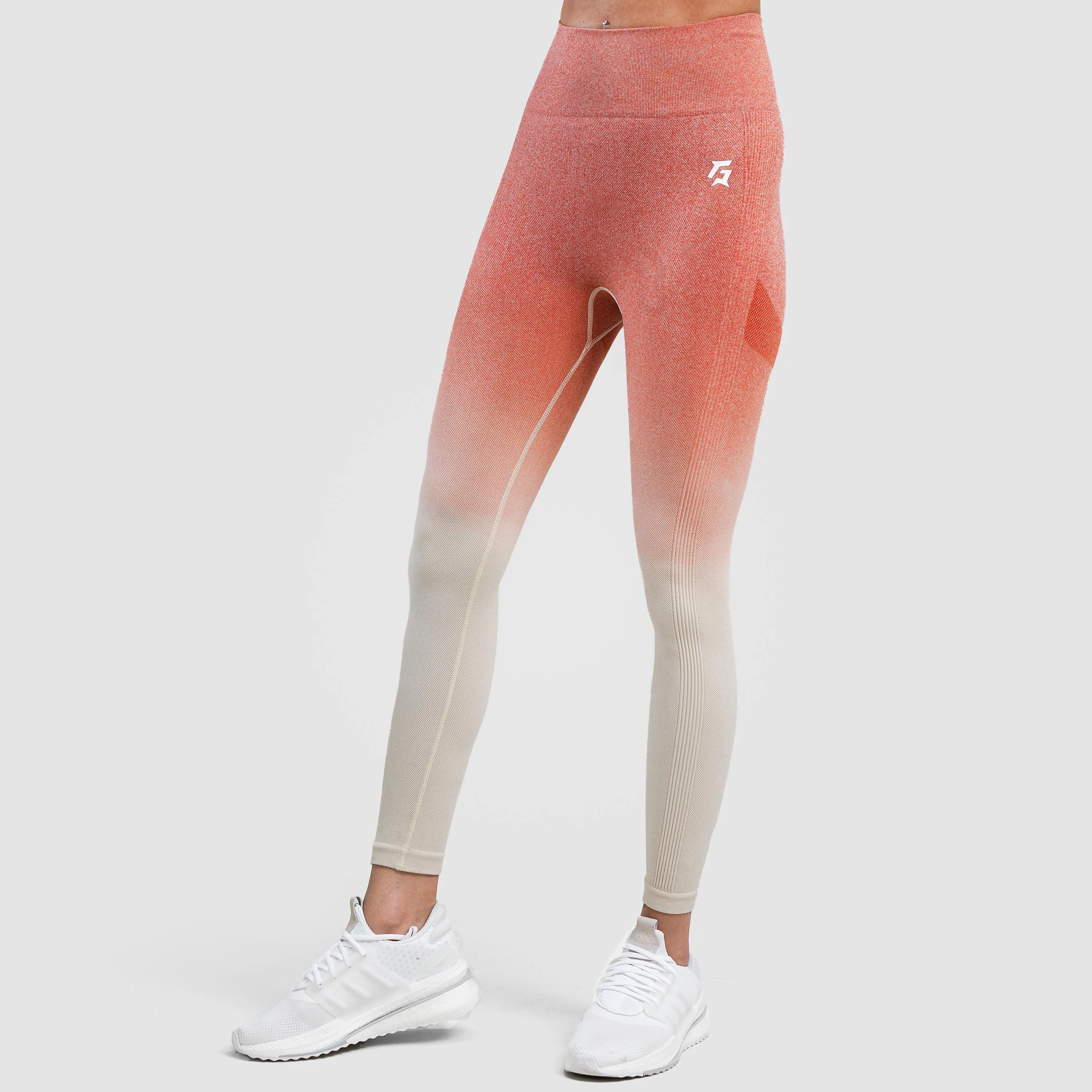 Orange Gradient Seamless Leggings