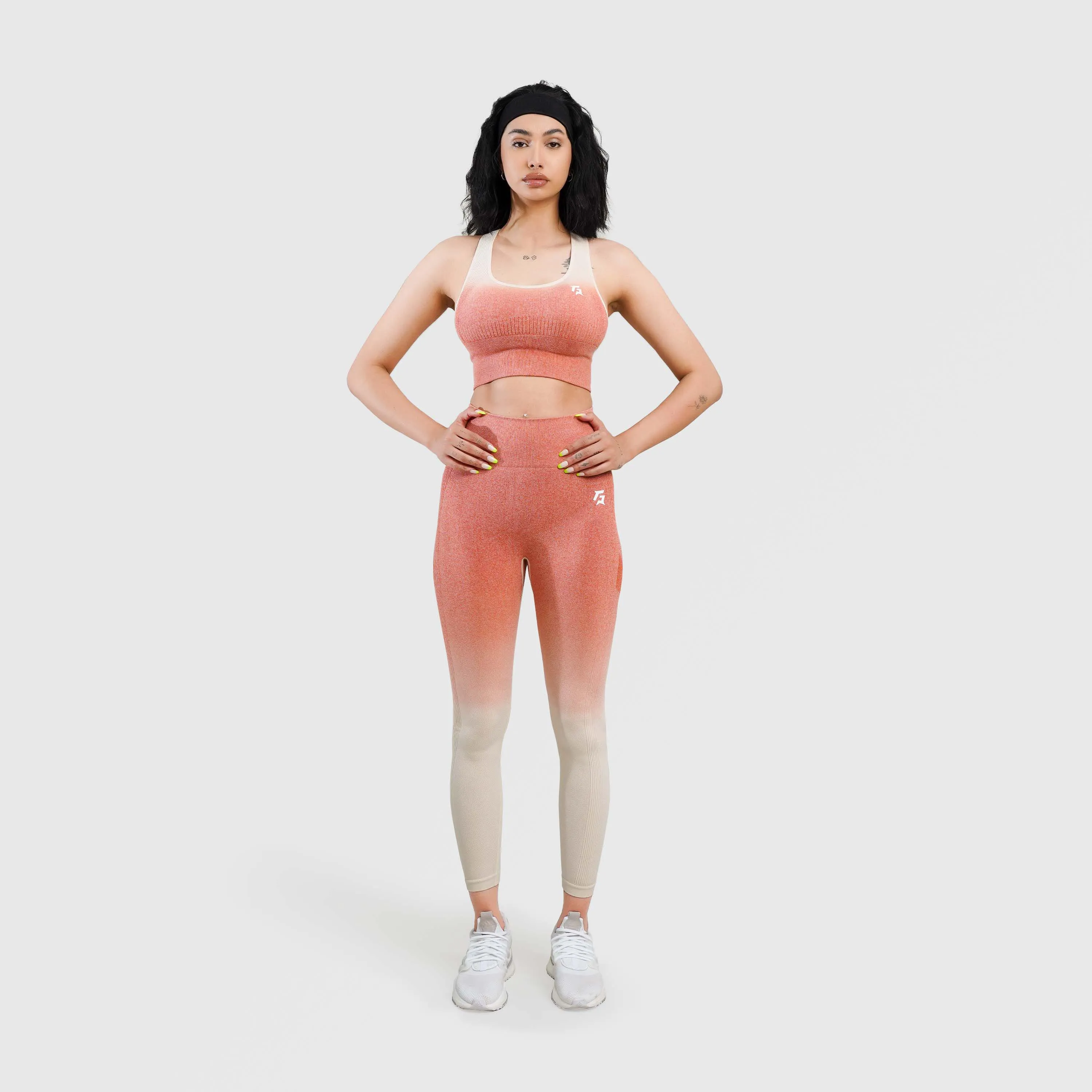 Orange Gradient Seamless Leggings