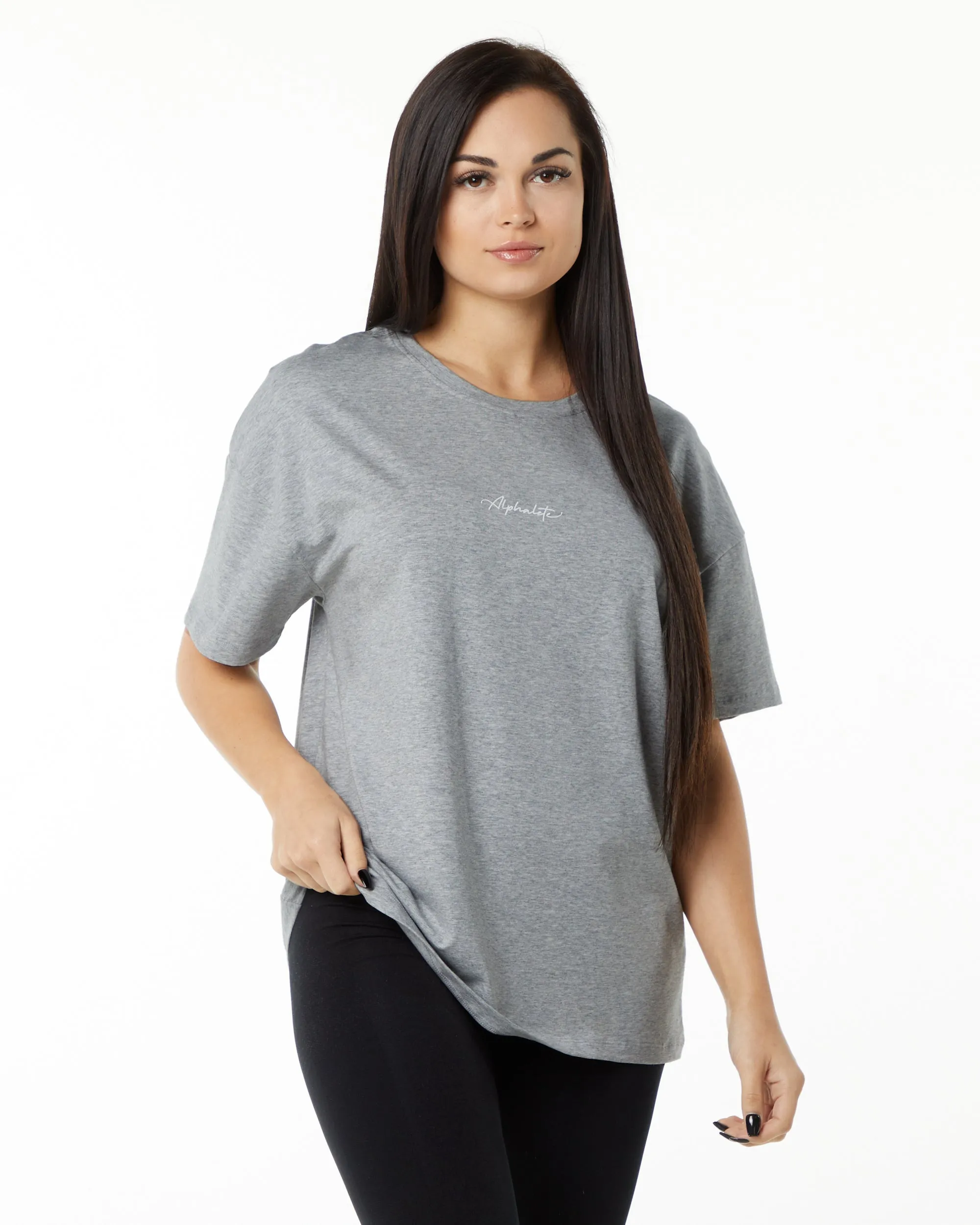 Oversized Heather Grey Tee Shirt