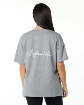 Oversized Heather Grey Tee Shirt