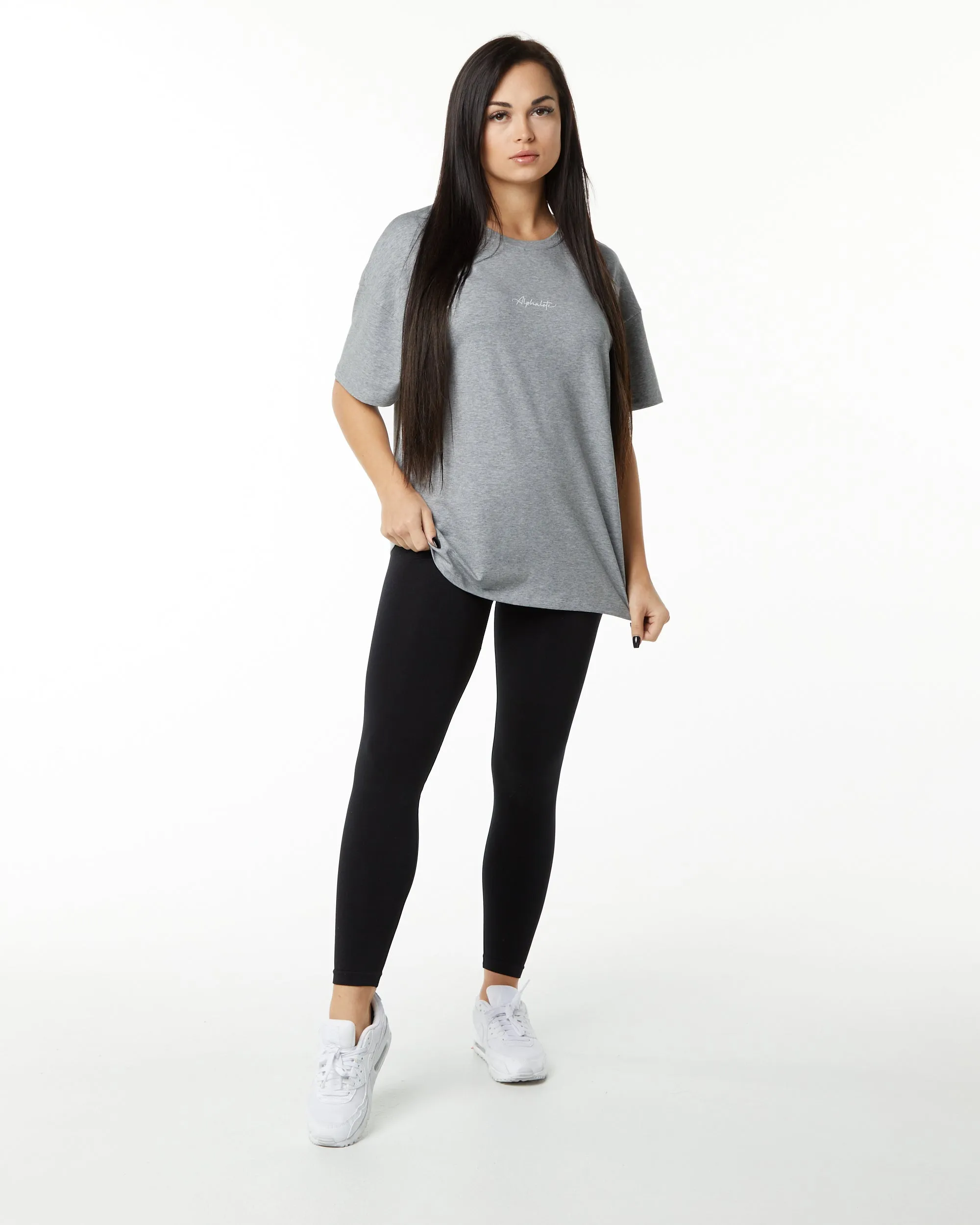 Oversized Heather Grey Tee Shirt