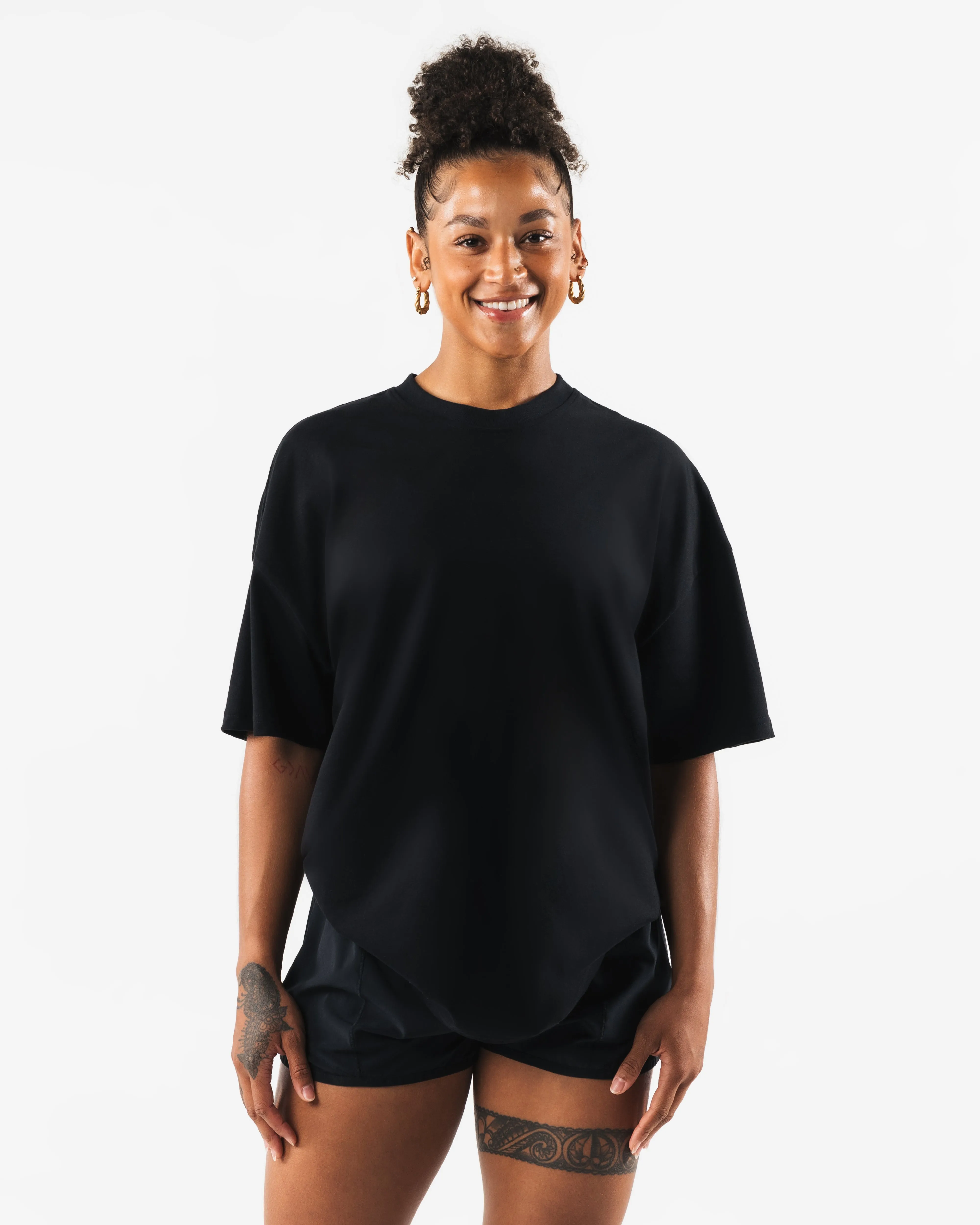 Particle Tee in Black