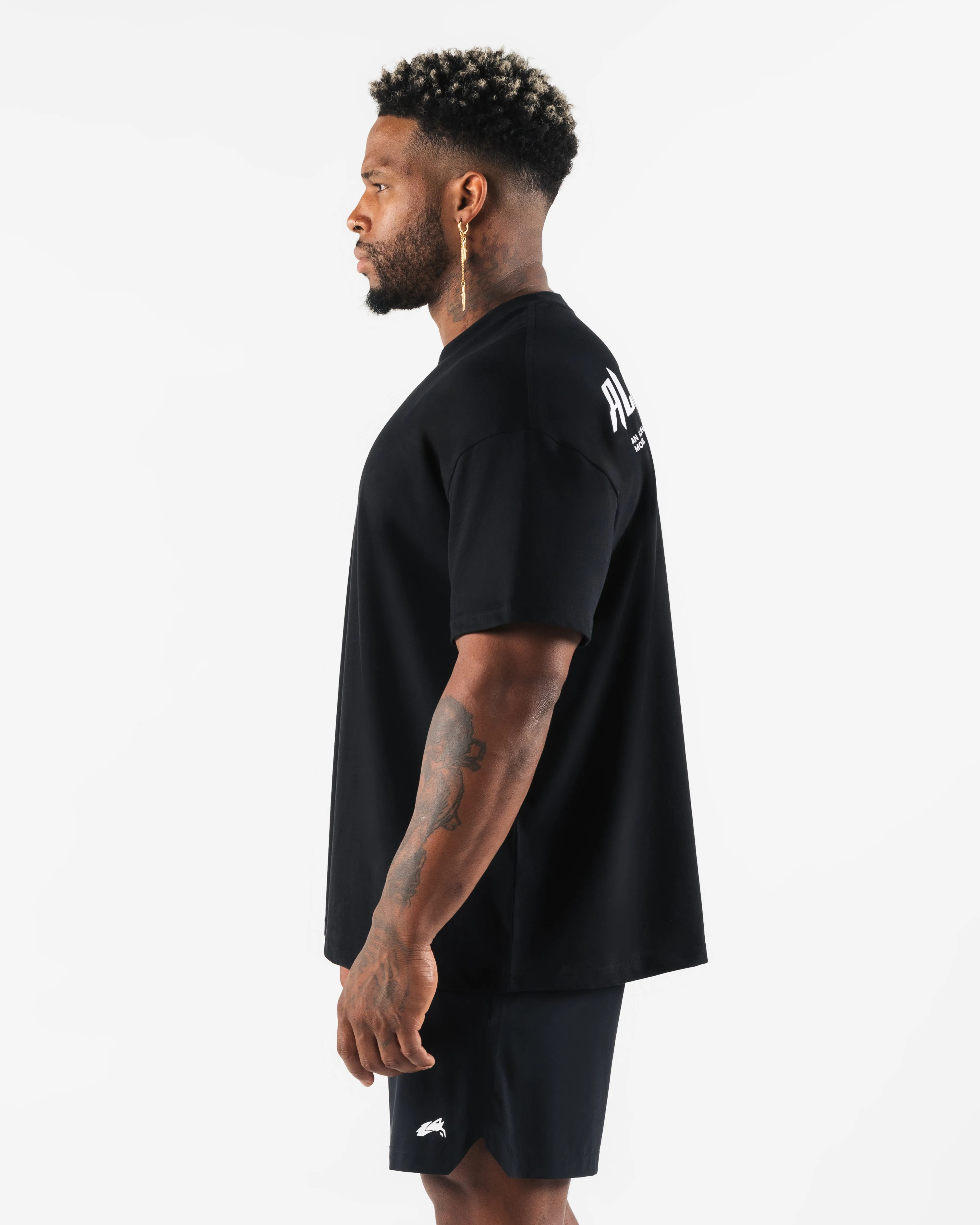 Particle Tee in Black