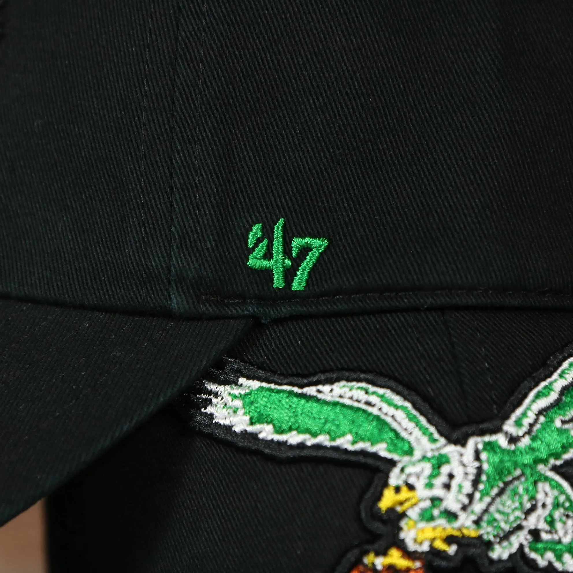 Philadelphia Eagles throwback black adjustable hat