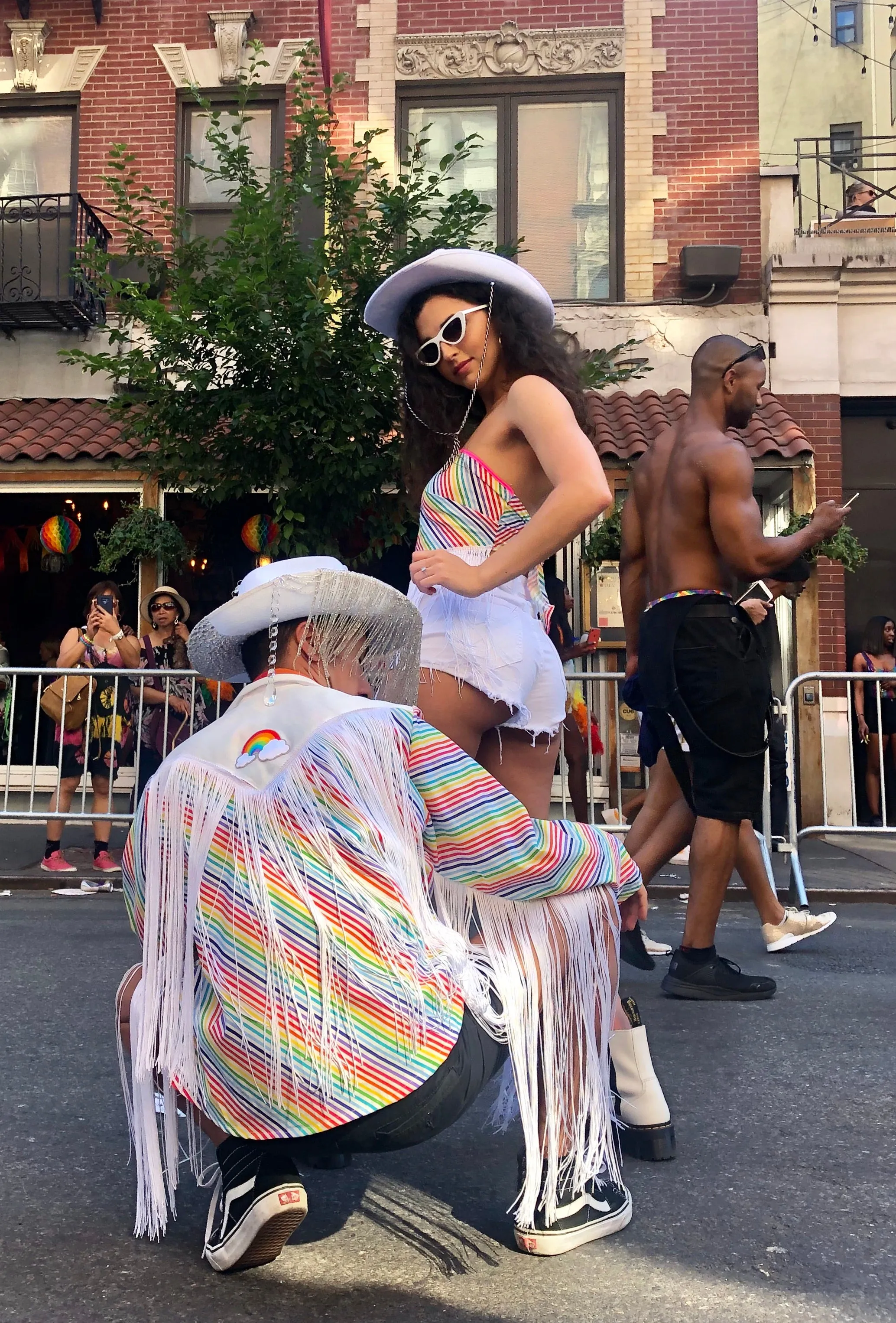 Pride Rainbow Crop Bandana Top - Rainbow Pride Crop Bandana Top