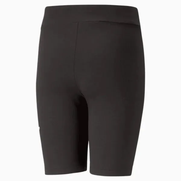 Puma essential logo black bike shorts for juniors