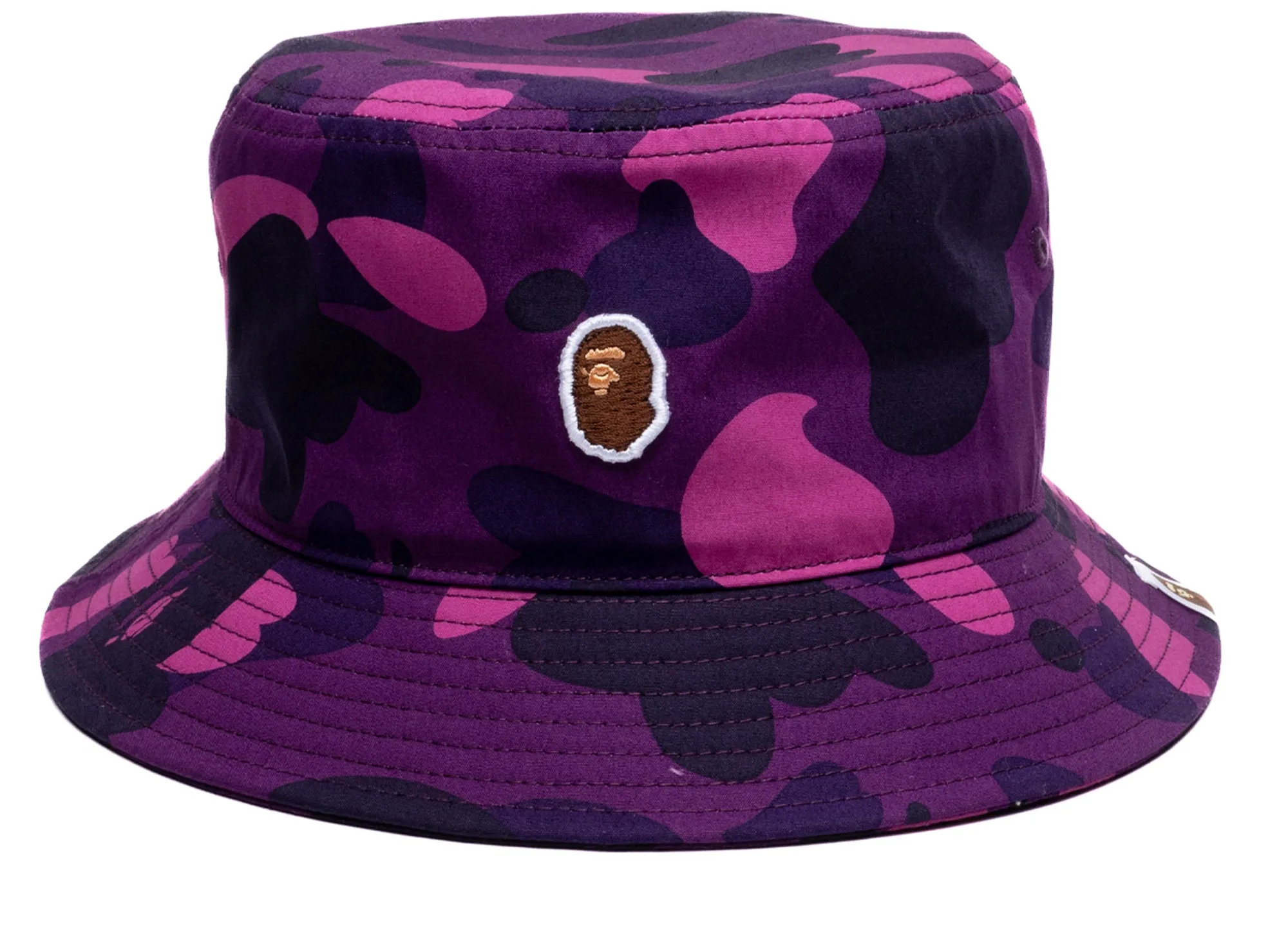 Purple Bathing Ape Color Camo Bucket Hat