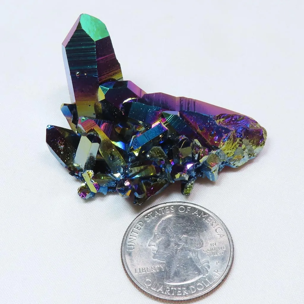 Rainbow Aura Burr Cluster - N0593