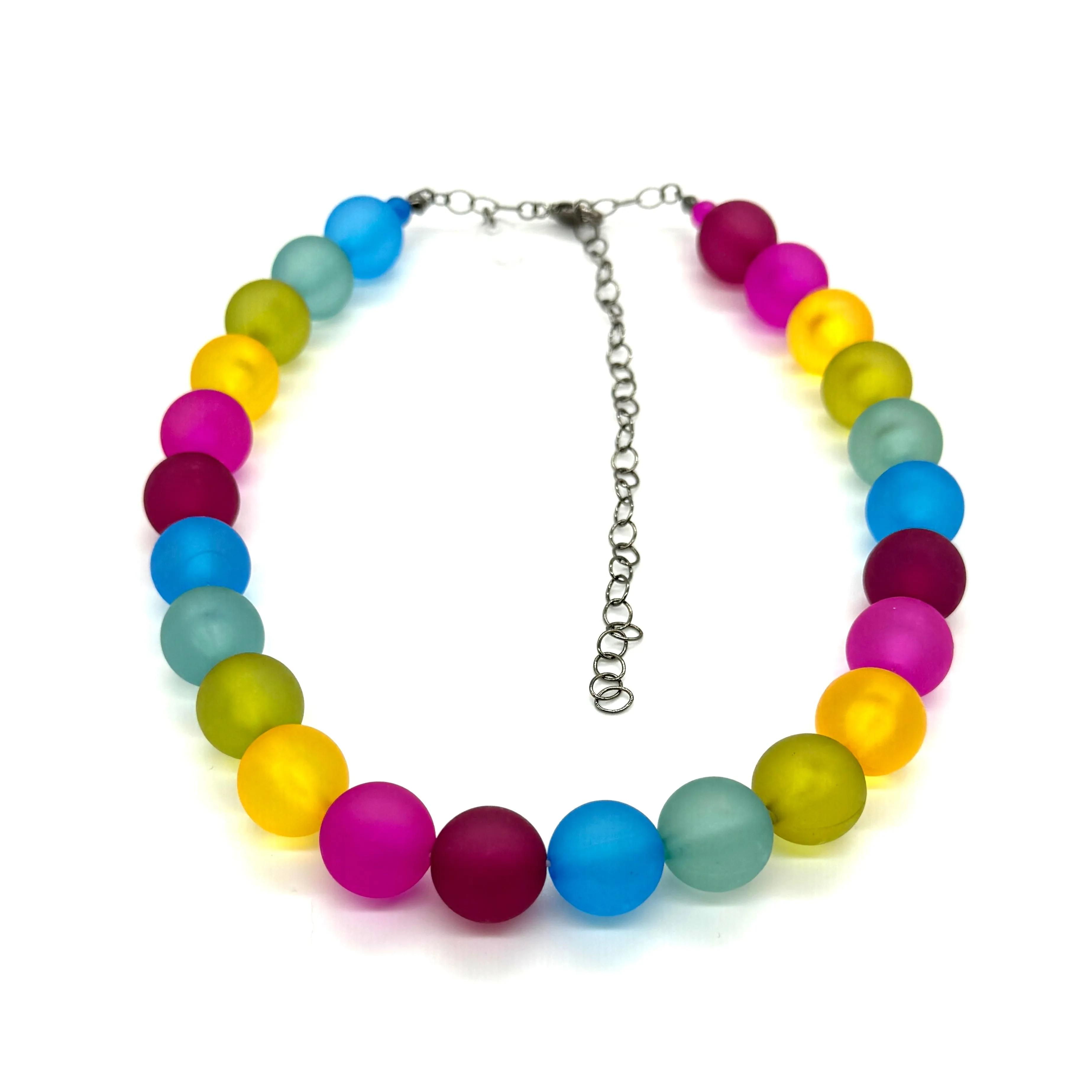 Rainbow Frosted Marco Necklace