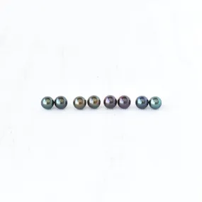 Rainbow Pearl Stud Earrings