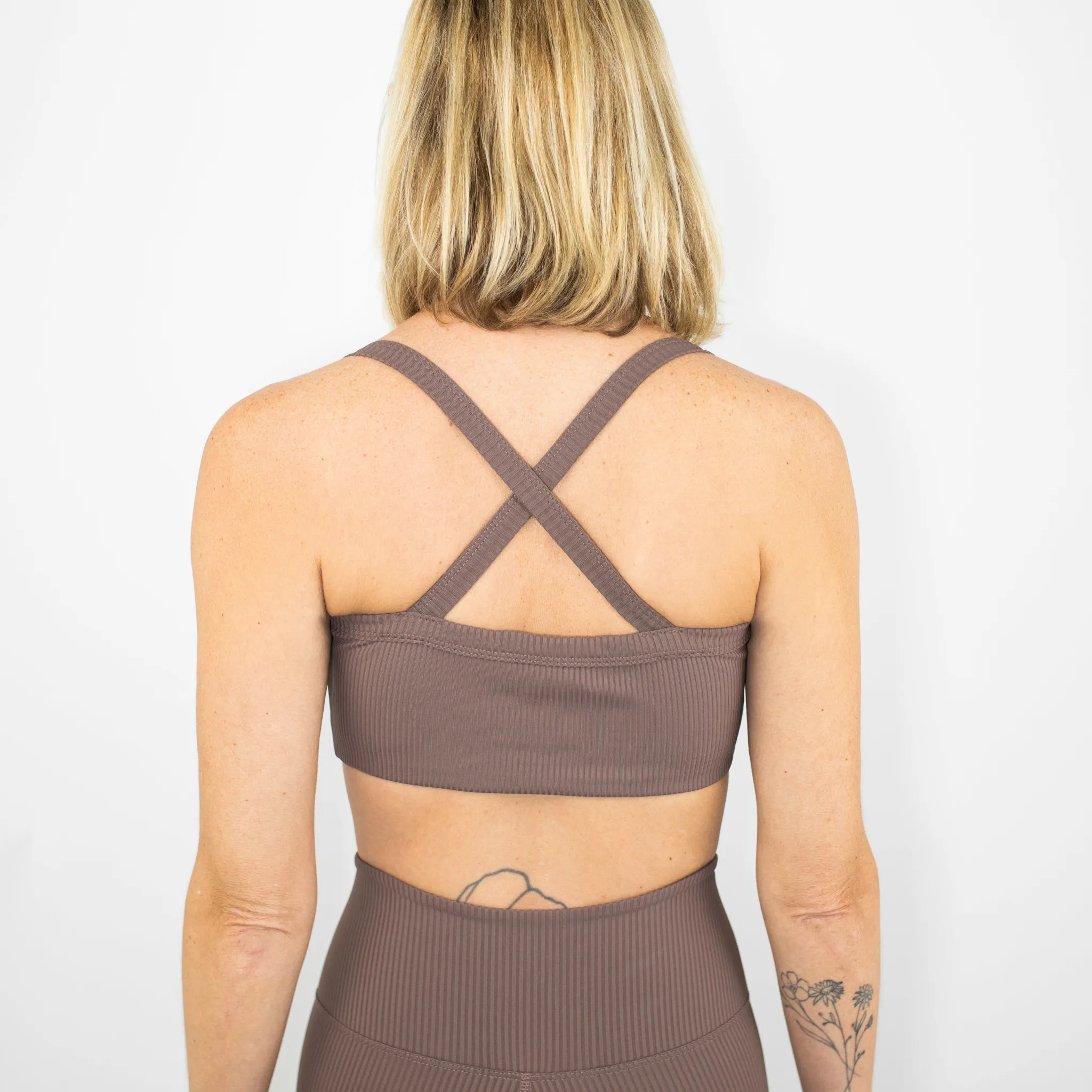 Ribbed Curve Bralette - Coco