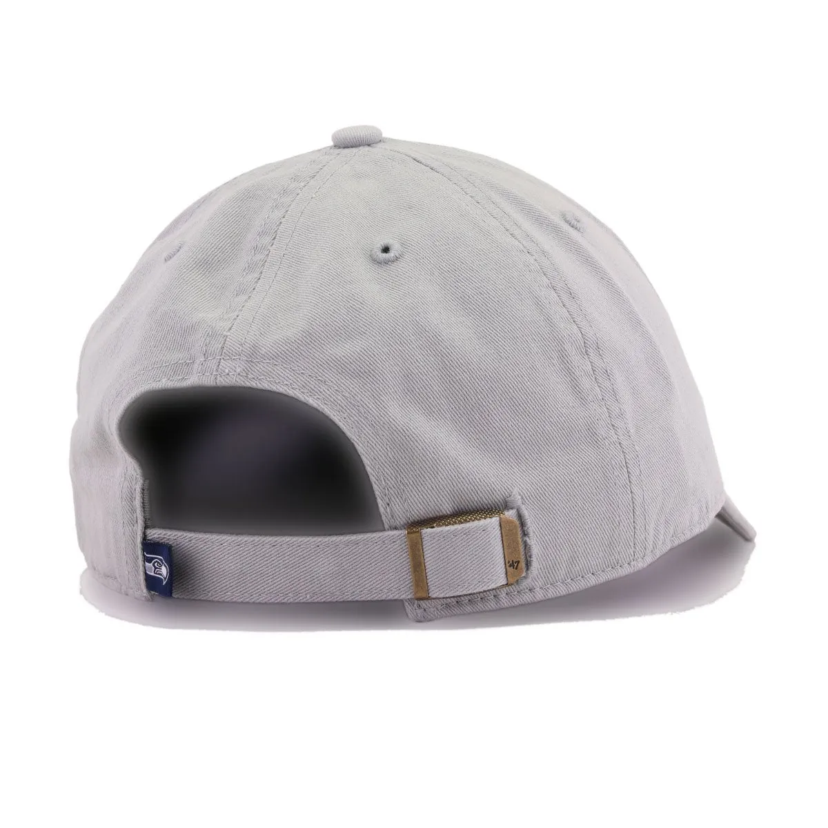 Seattle Seahawks Grey 47 Brand Clean Up Dad Hat