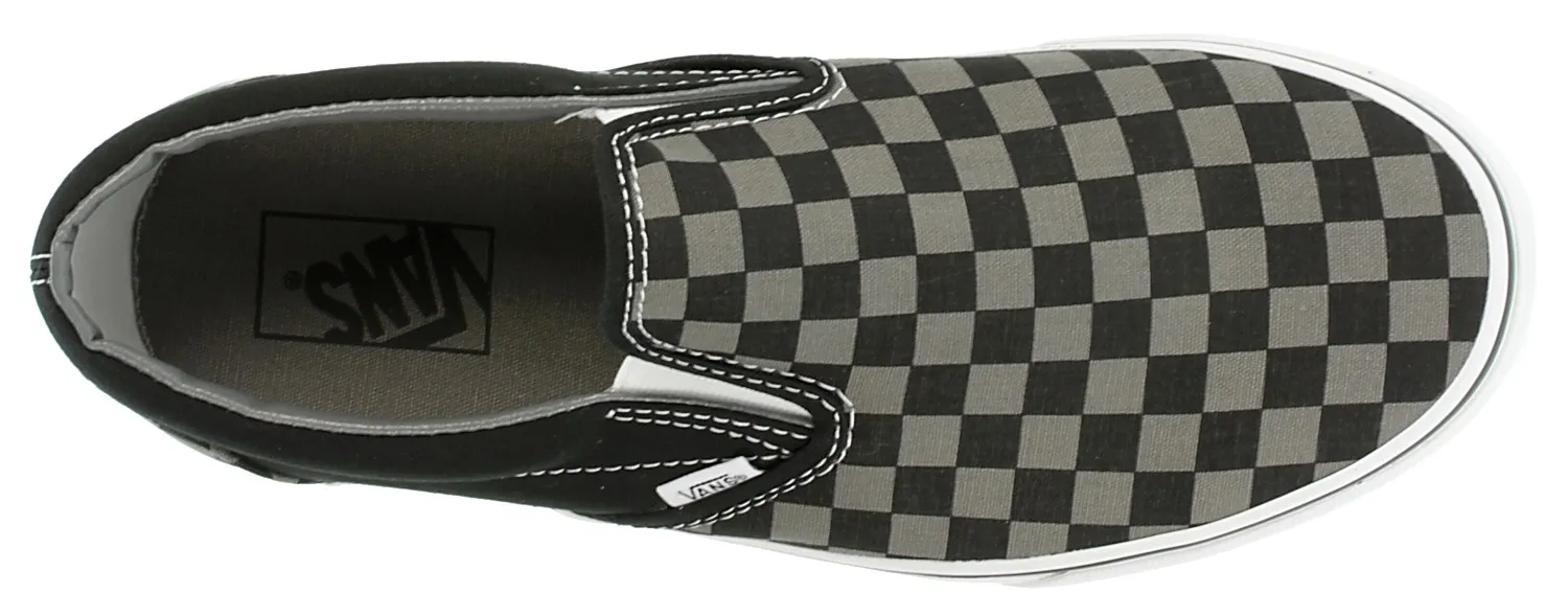 shoes Vans Classic Slip-On - Black/Pewter Checkerboard