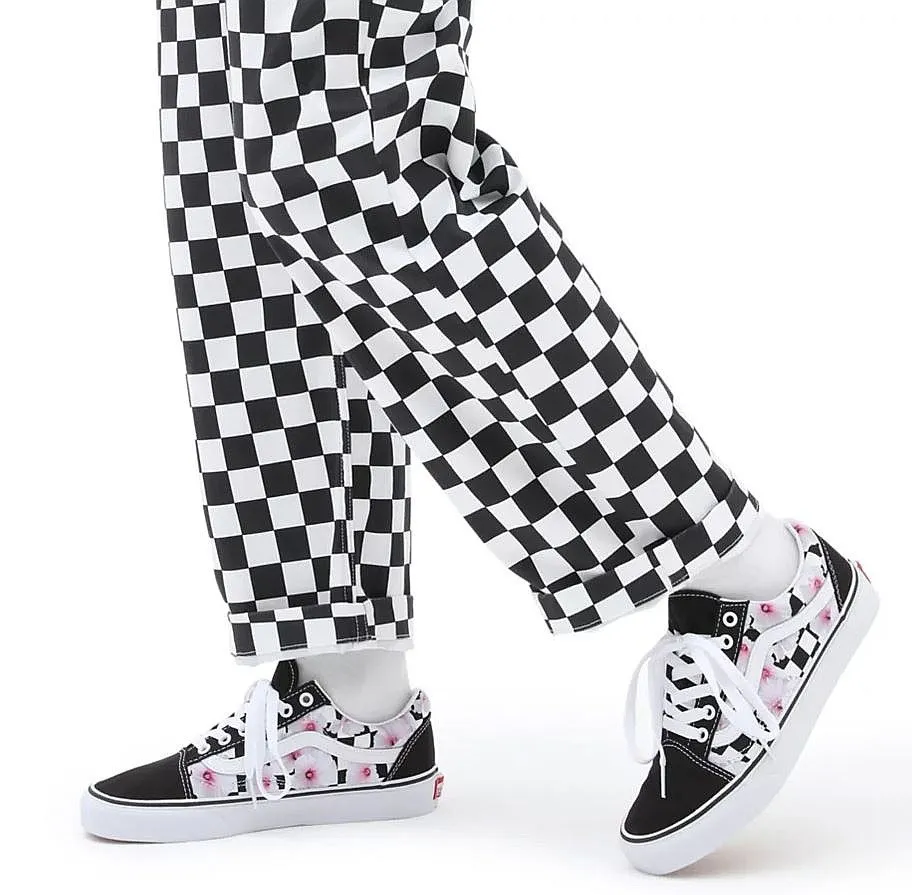 shoes Vans Old Skool - Hibiscus Checkerboard Black - women´s