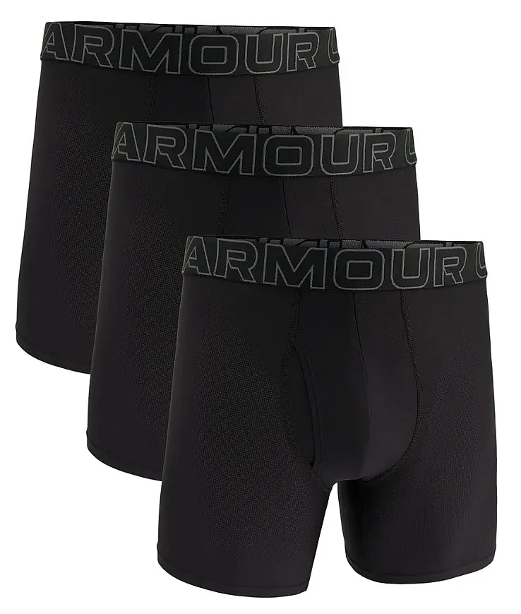 shorts Under Armour Perf Tech Mesh 6in 3 Pack - Black/Castlerock - men´s