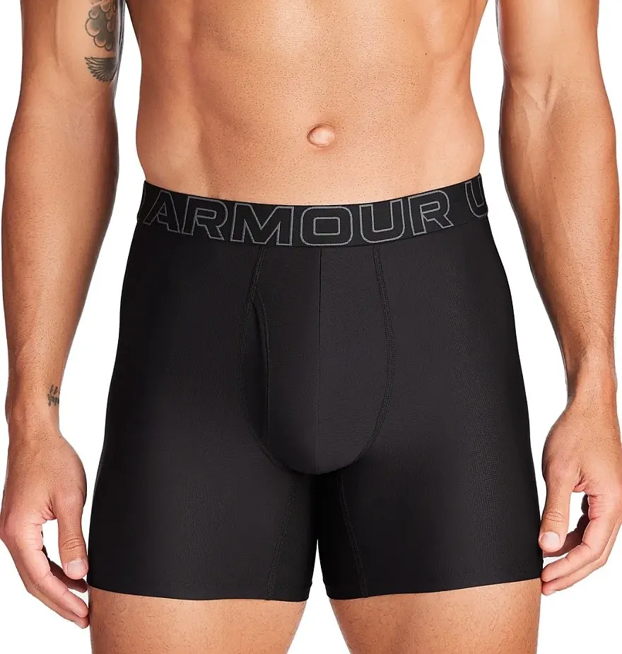 shorts Under Armour Perf Tech Mesh 6in 3 Pack - Black/Castlerock - men´s