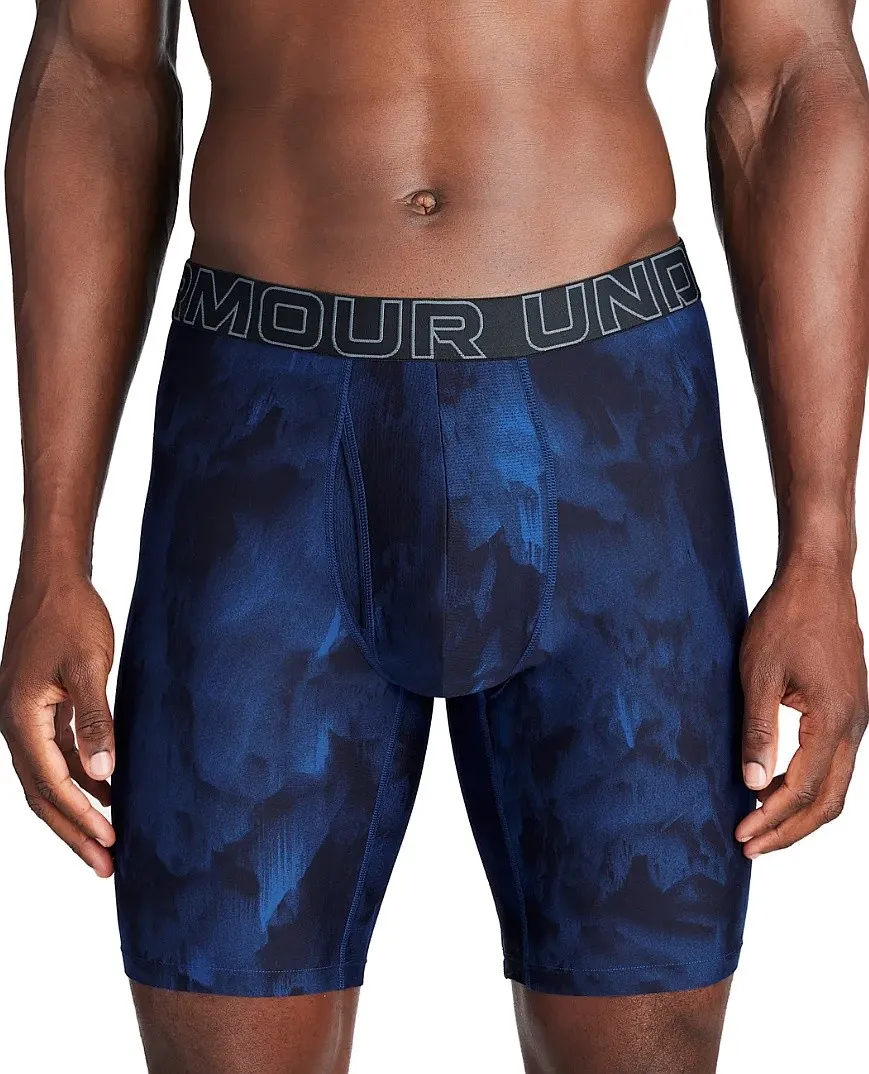 shorts Under Armour Performance Tech Novelty 9in 3 Pack - Blue Camo/Black/Gray - men´s