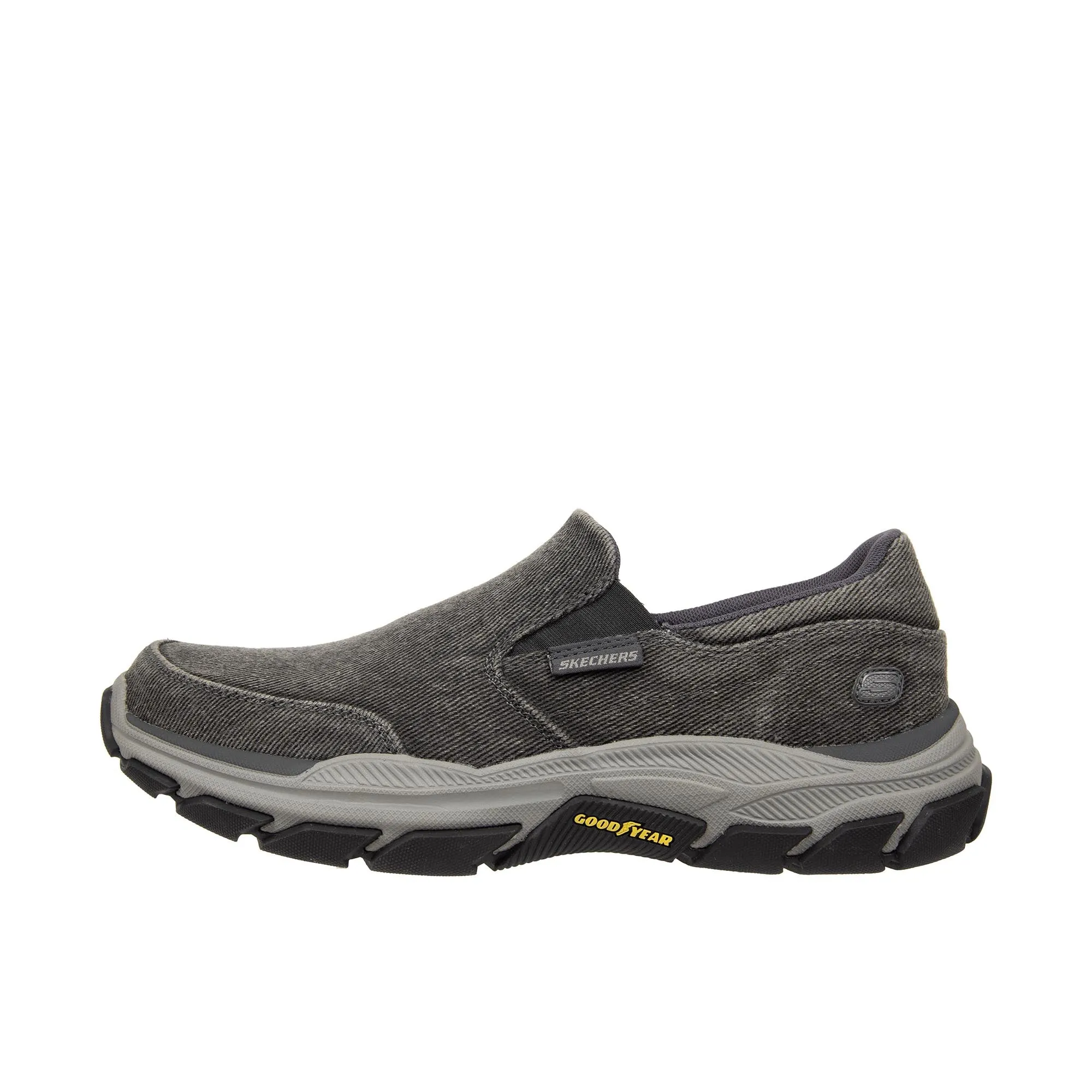 Skechers Canvas Slip On Charcoal