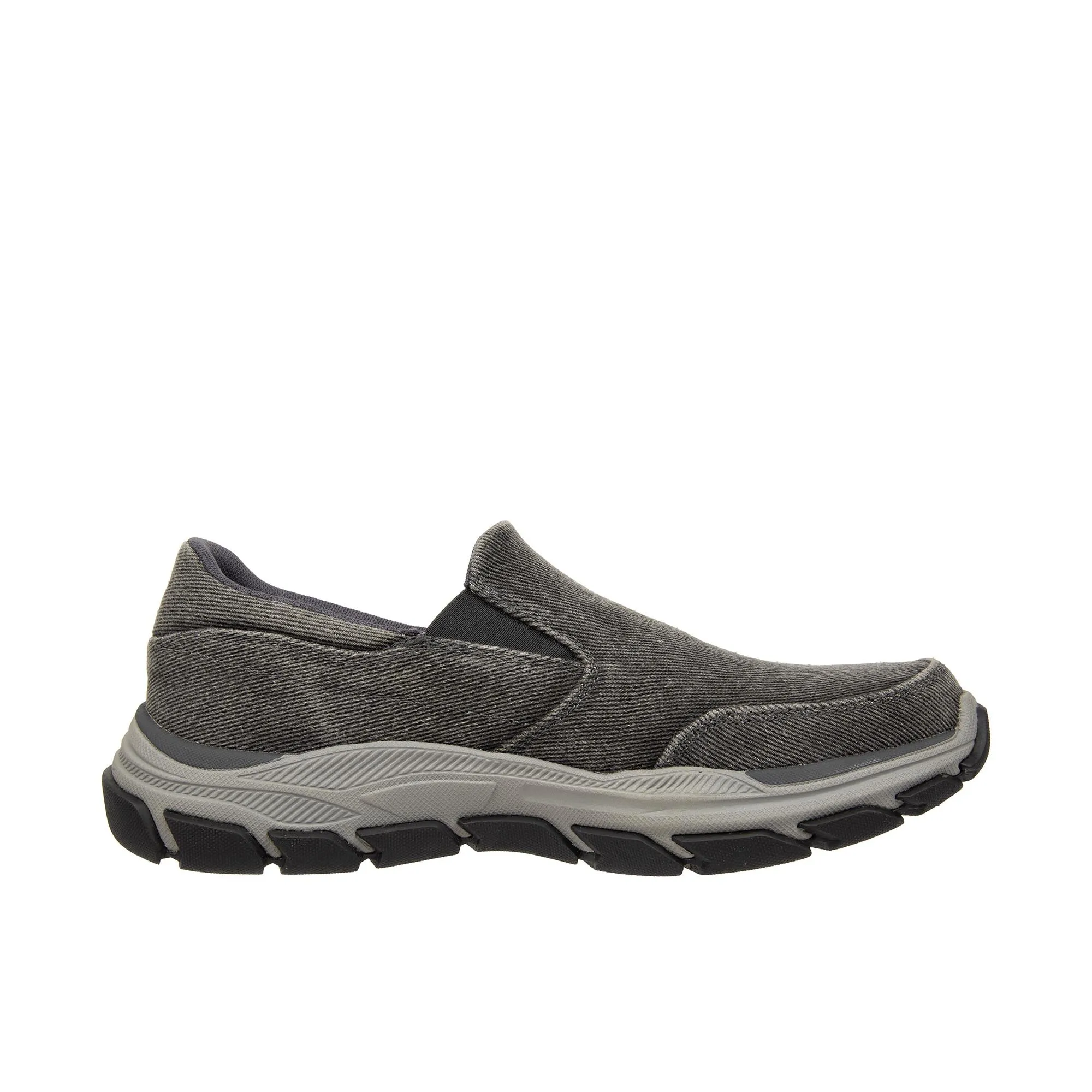 Skechers Canvas Slip On Charcoal