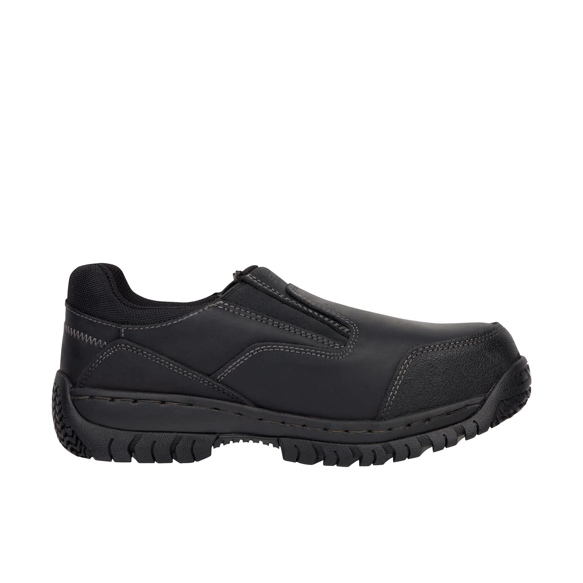 Skechers Hartan Black Steel Toe Shoes