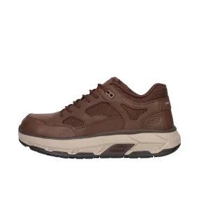 Skechers Max Stout Casual Hiker Steel Toe Brown shoes