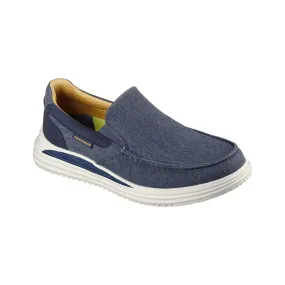 Skechers Men's Proven Shoes Navy/Grey