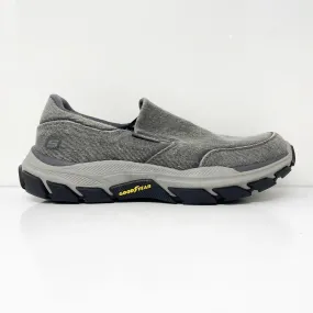 Skechers Mens Respected Fallston 204387WW Gray Running Shoes Sneakers Size 10