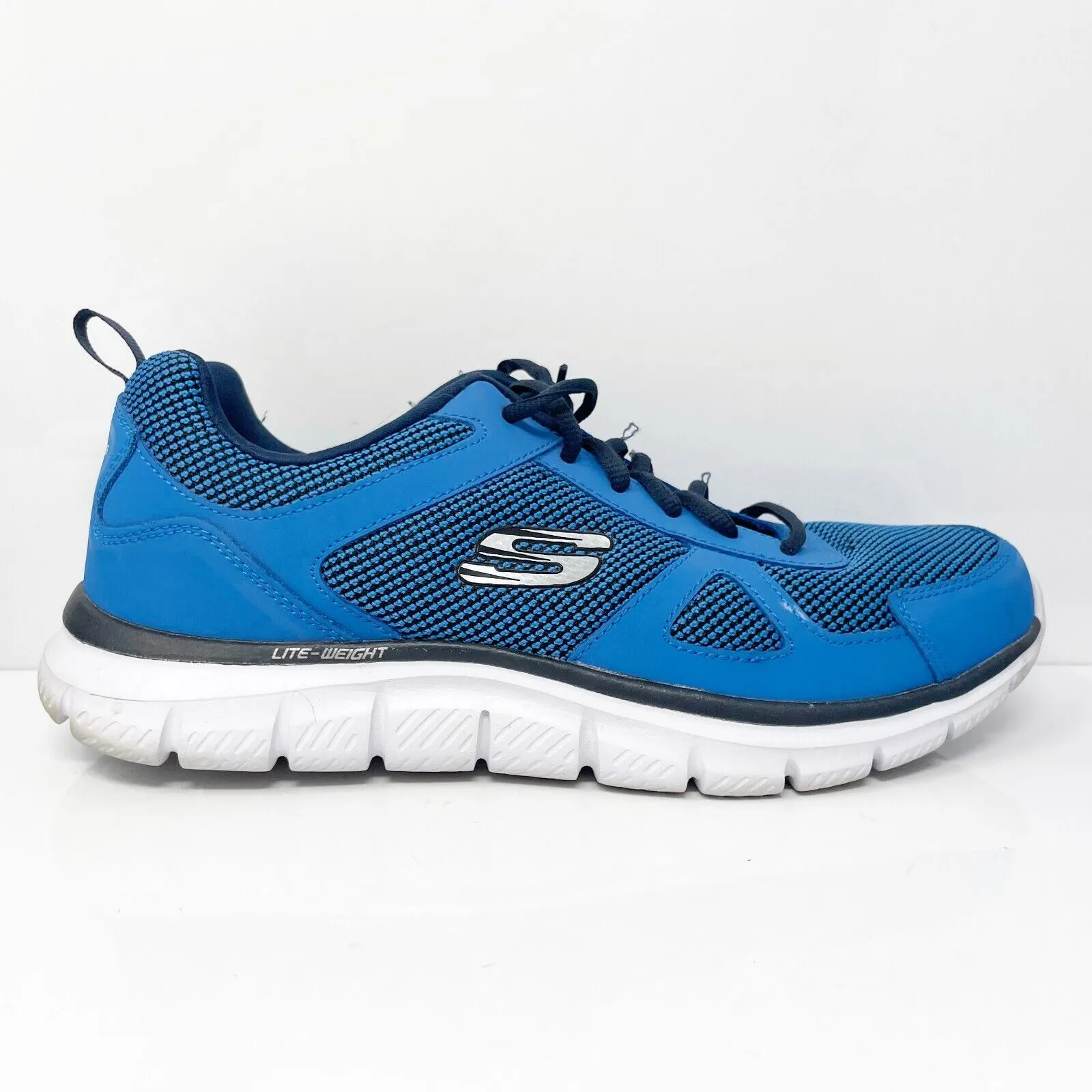 Skechers Mens Track Bucolo 52630 Blue Running Shoes Sneakers Size 10