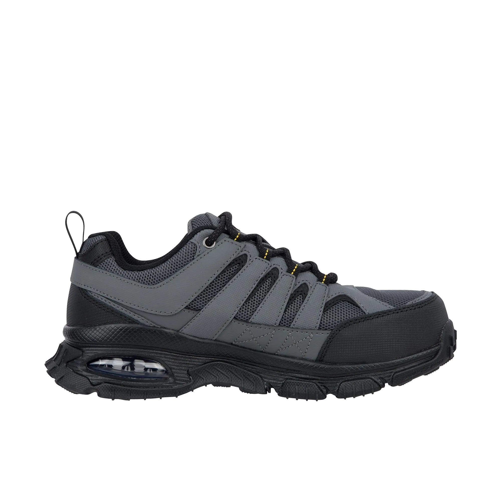 Skechers Steel Toe Grey/Black Shoes - Skech Air Envoy