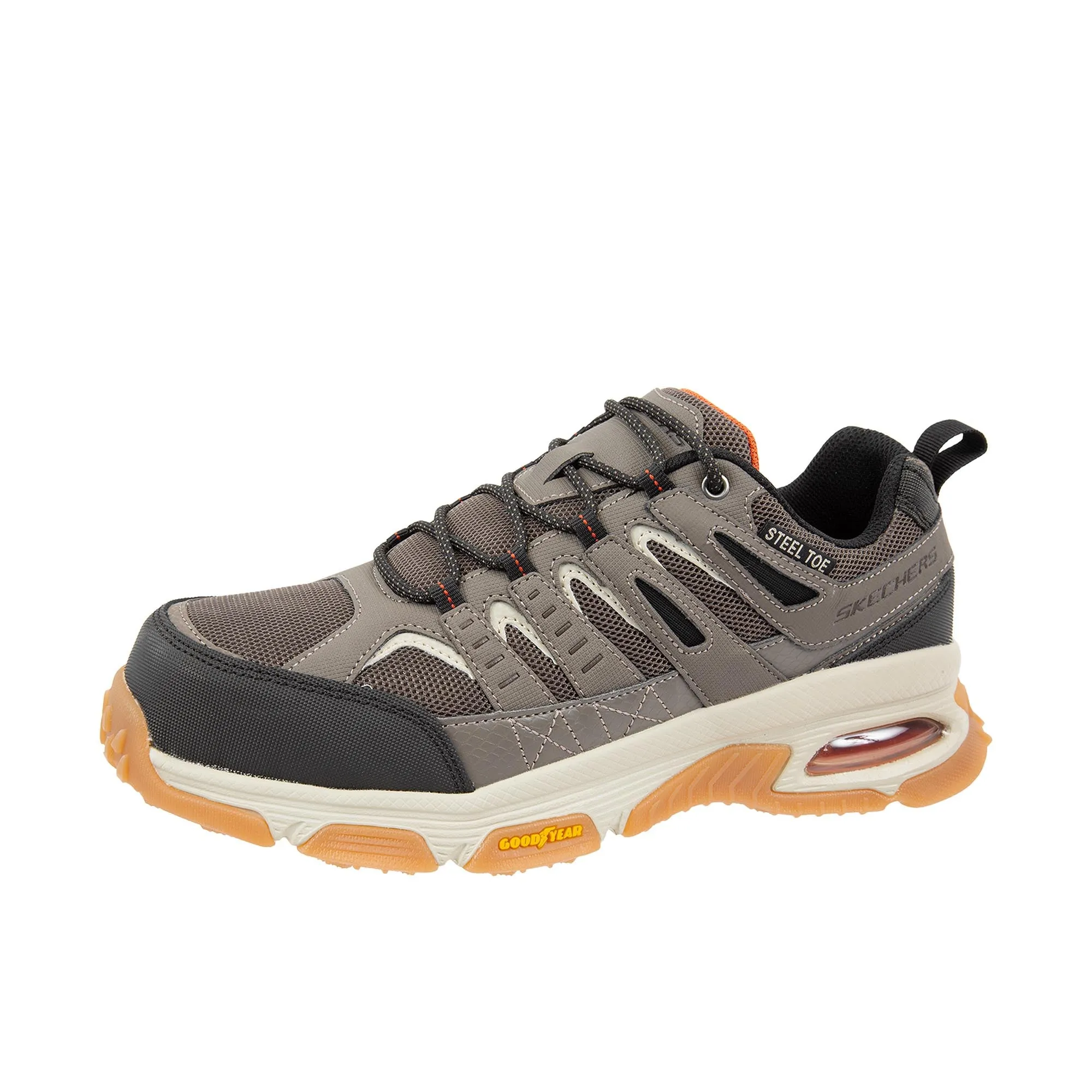 Skechers Steel Toe Taupe/Black Air Envoy Arcket - Shop Now!