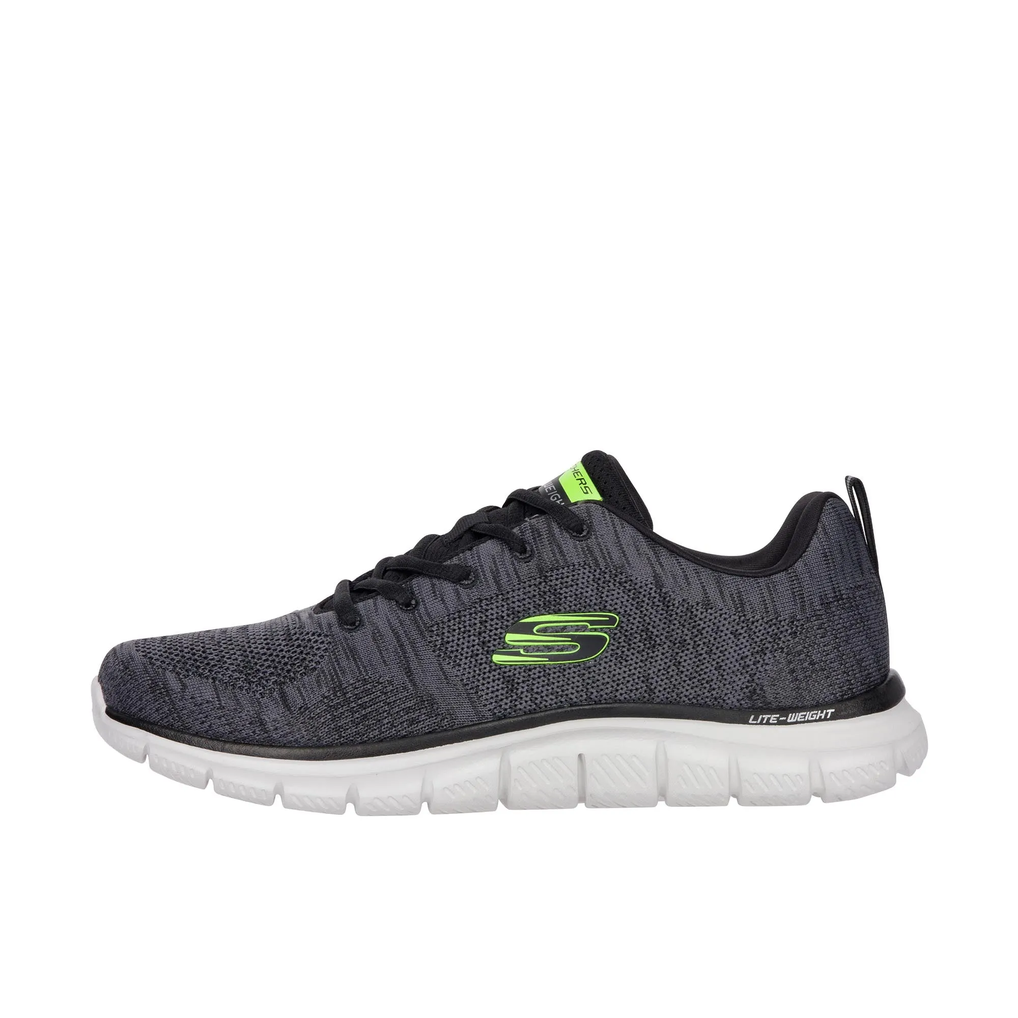 Skechers Track - Charcoal/Black Front Runner