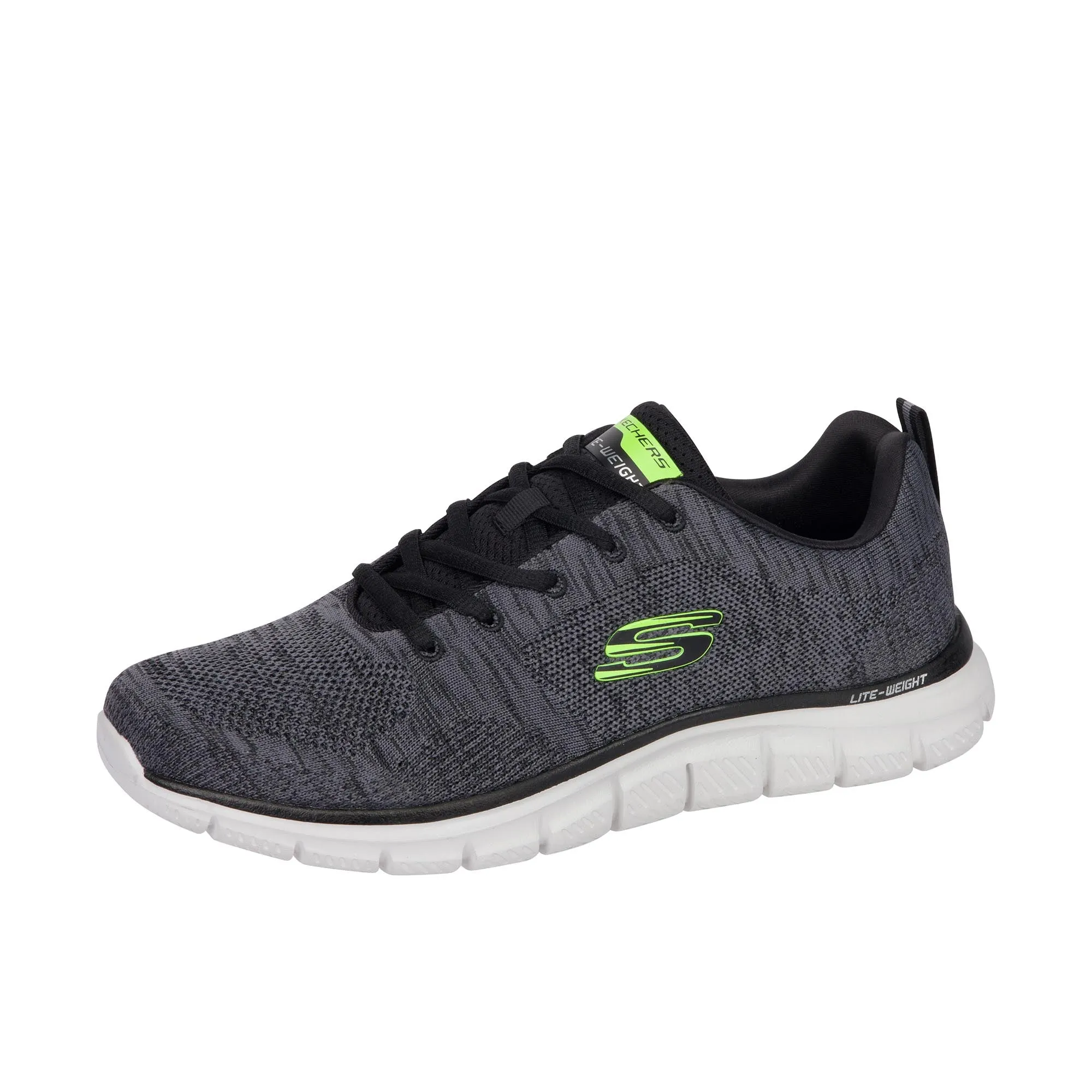 Skechers Track - Charcoal/Black Front Runner