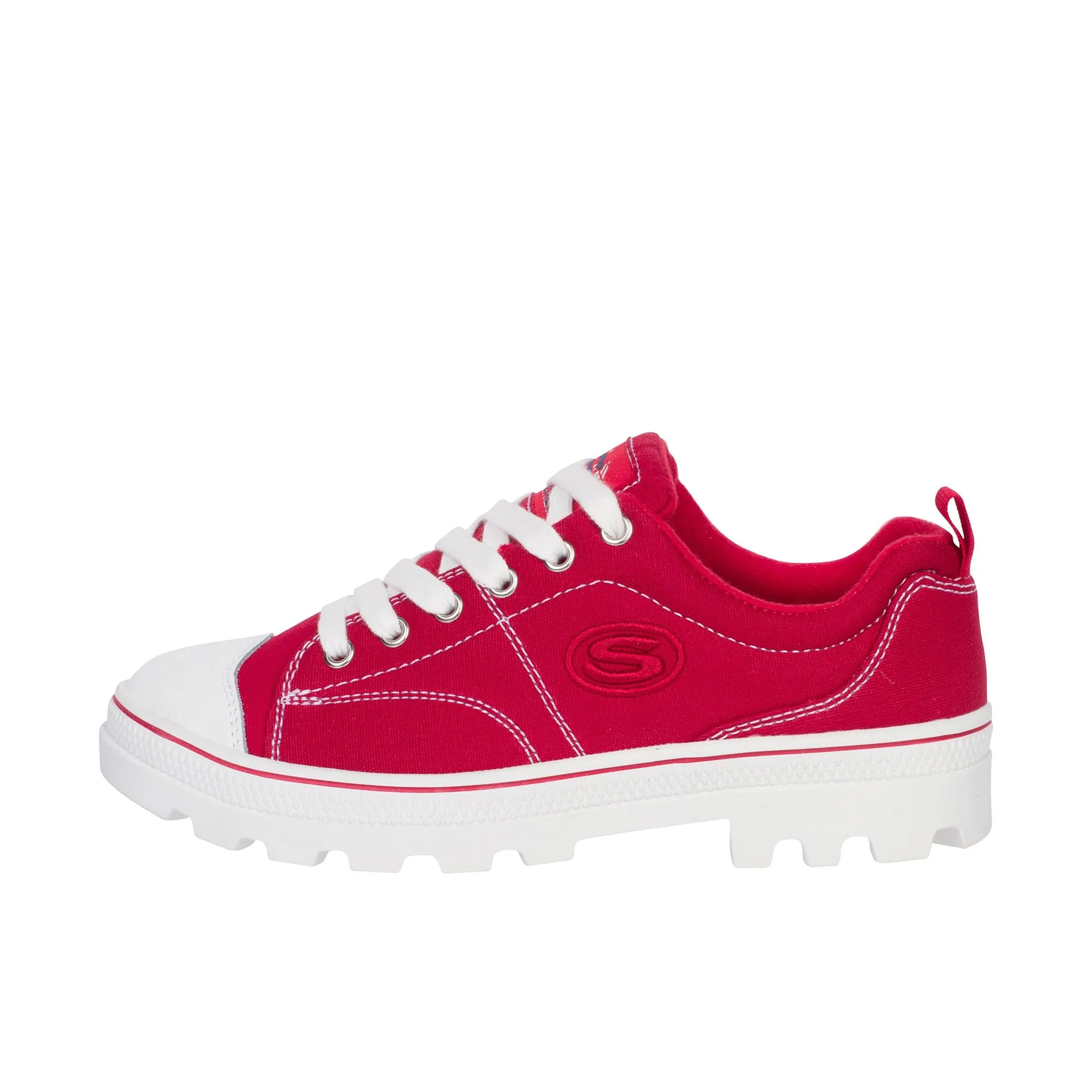 skechers true roots red sneakers women roadies