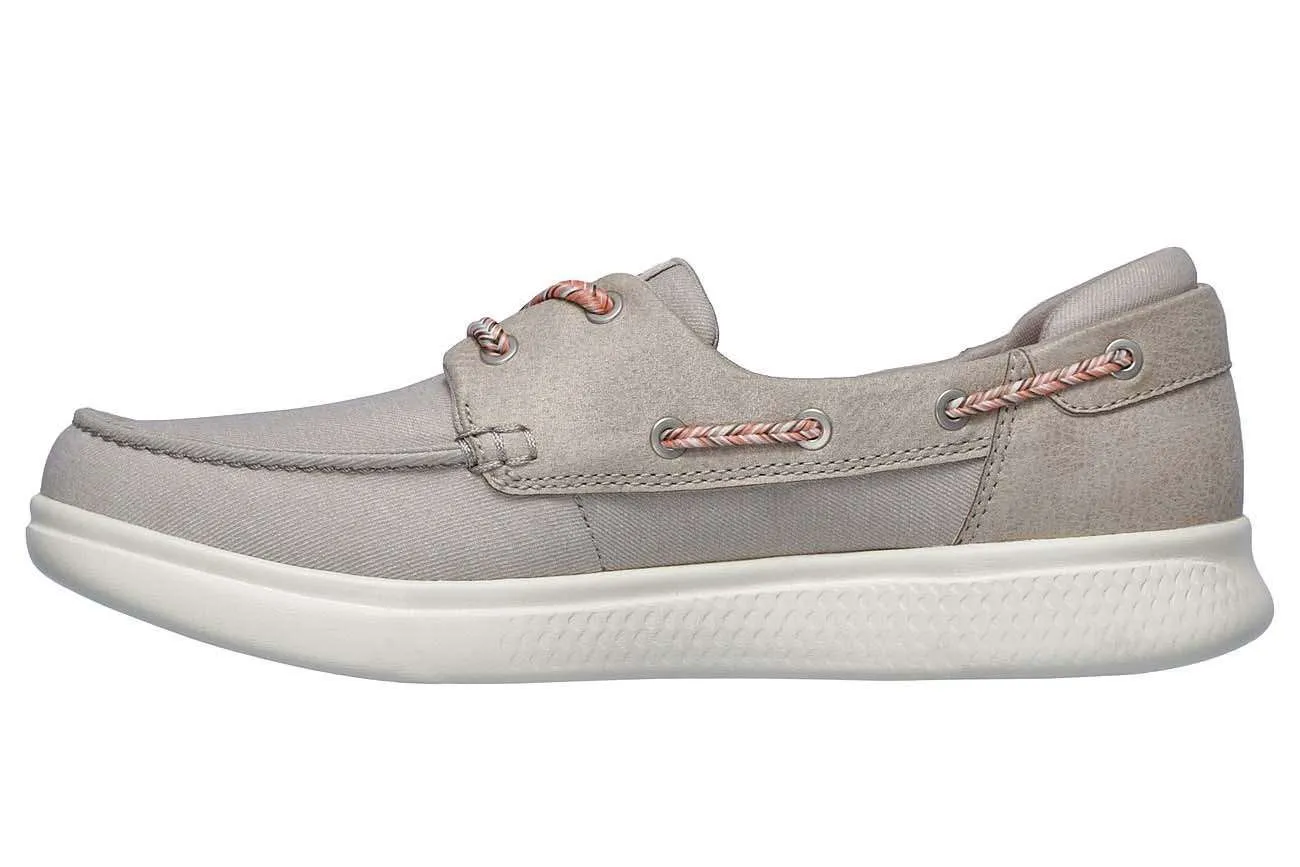 Skechers Women’s Glide Ultra-Playa Boat Shoe #16110 Natural