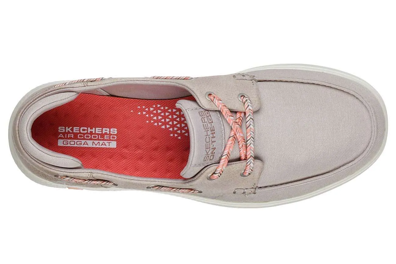 Skechers Women’s Glide Ultra-Playa Boat Shoe #16110 Natural