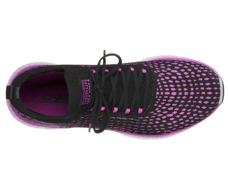 Skechers Women’s GOrun MaxRoad 4 Hyper Shoes – Black Purp