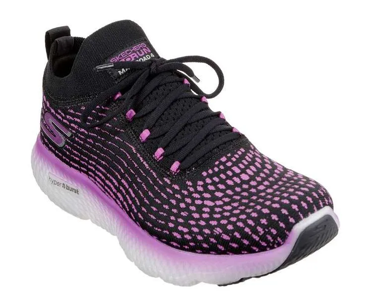 Skechers Women’s GOrun MaxRoad 4 Hyper Shoes – Black Purp