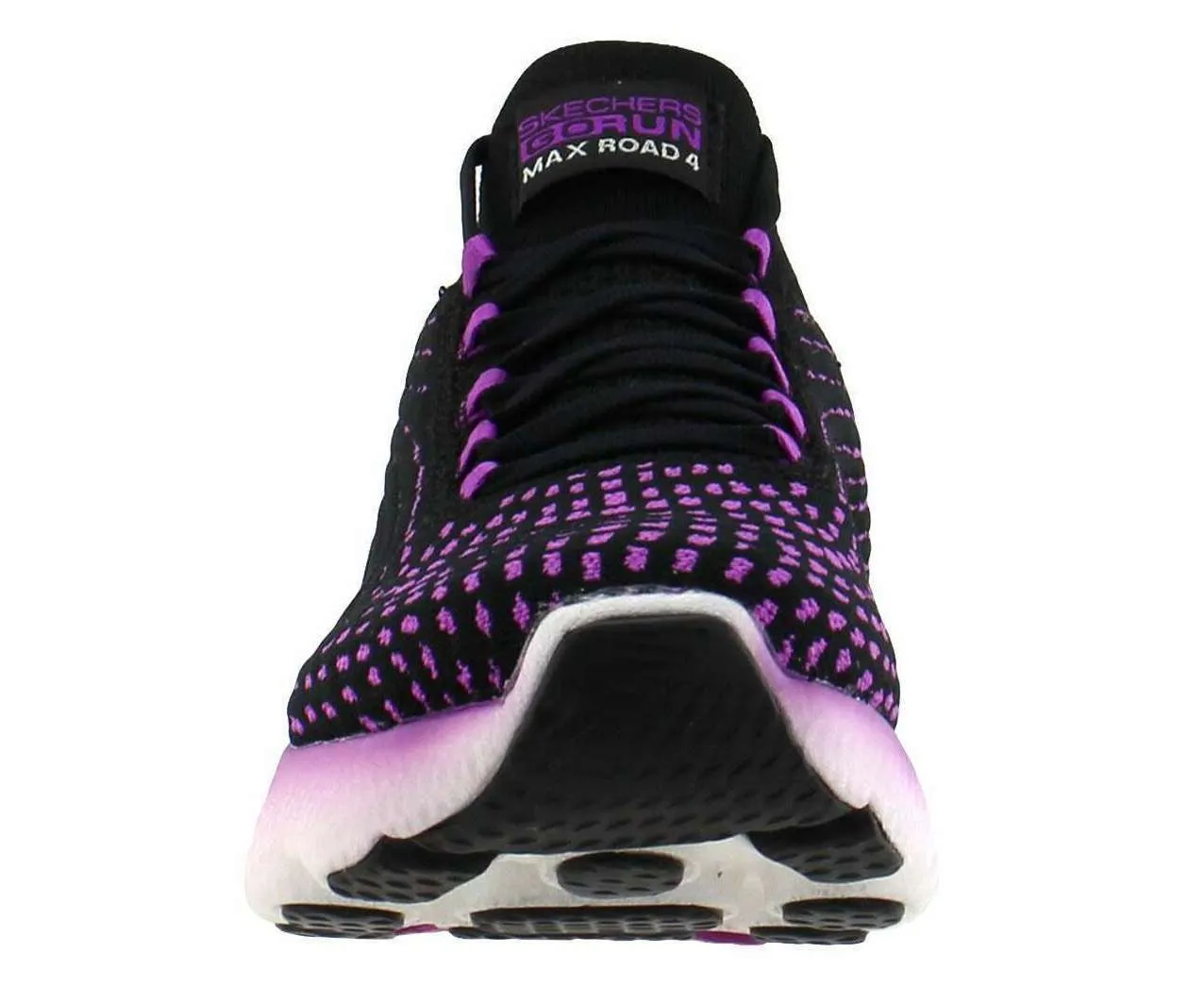 Skechers Women’s GOrun MaxRoad 4 Hyper Shoes – Black Purp