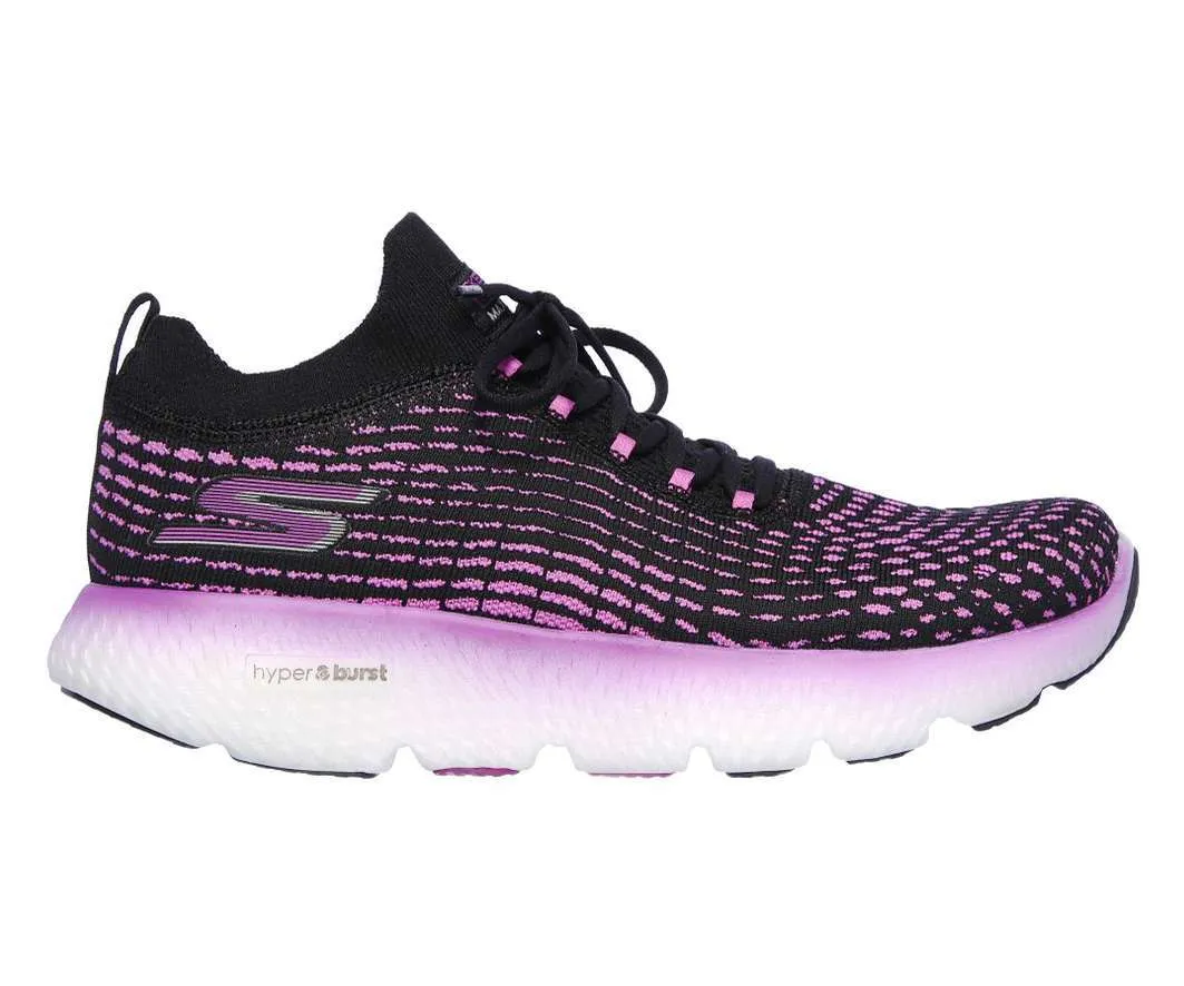 Skechers Women’s GOrun MaxRoad 4 Hyper Shoes – Black Purp