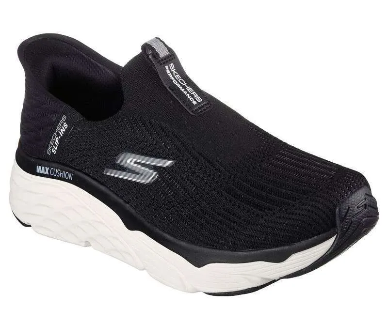 Skechers Women’s Slip-ins: Max Cushioning Smooth – Black/White