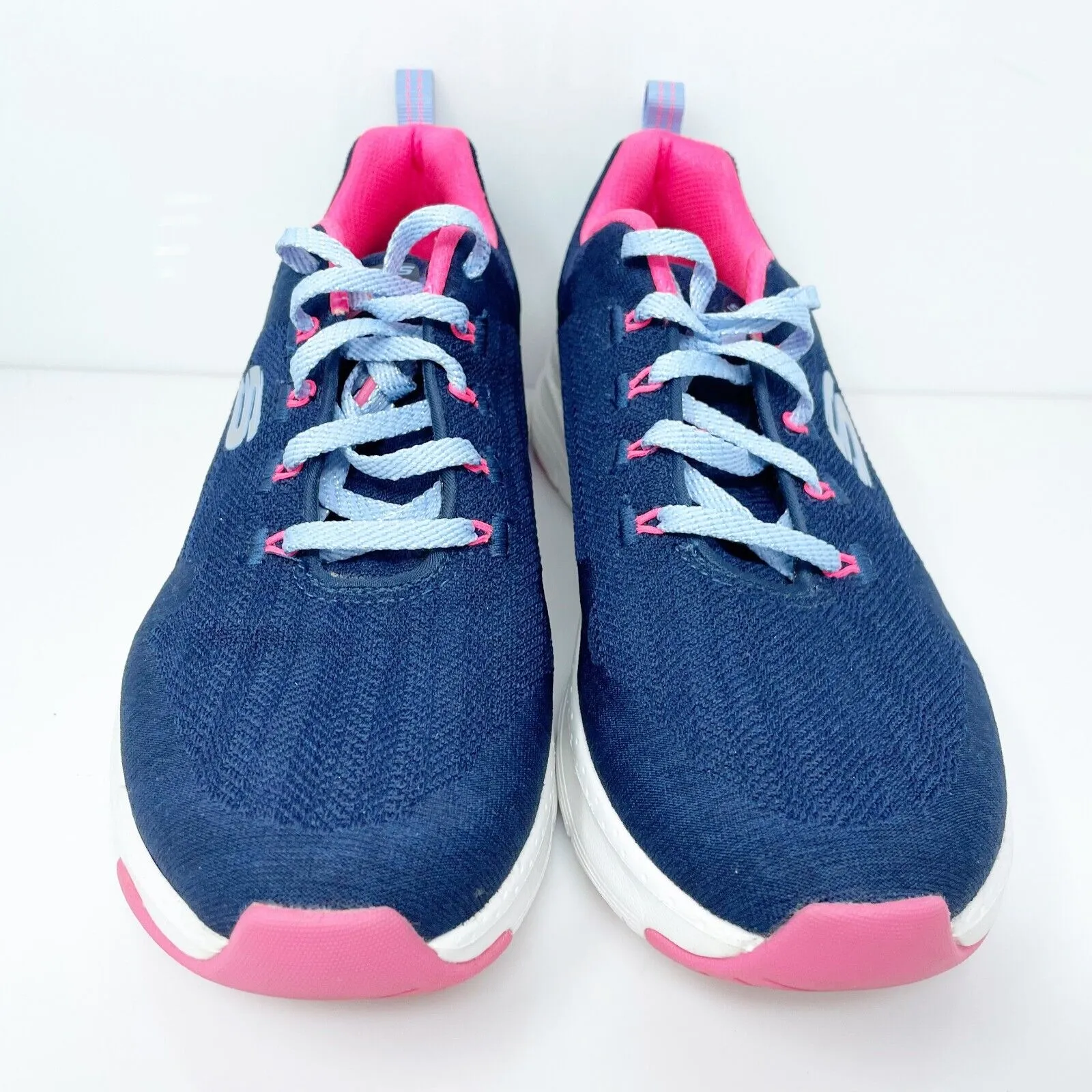 Skechers Womens Arch Fit Comfy Wave 149414 Blue Running Shoes Sneakers Size 9