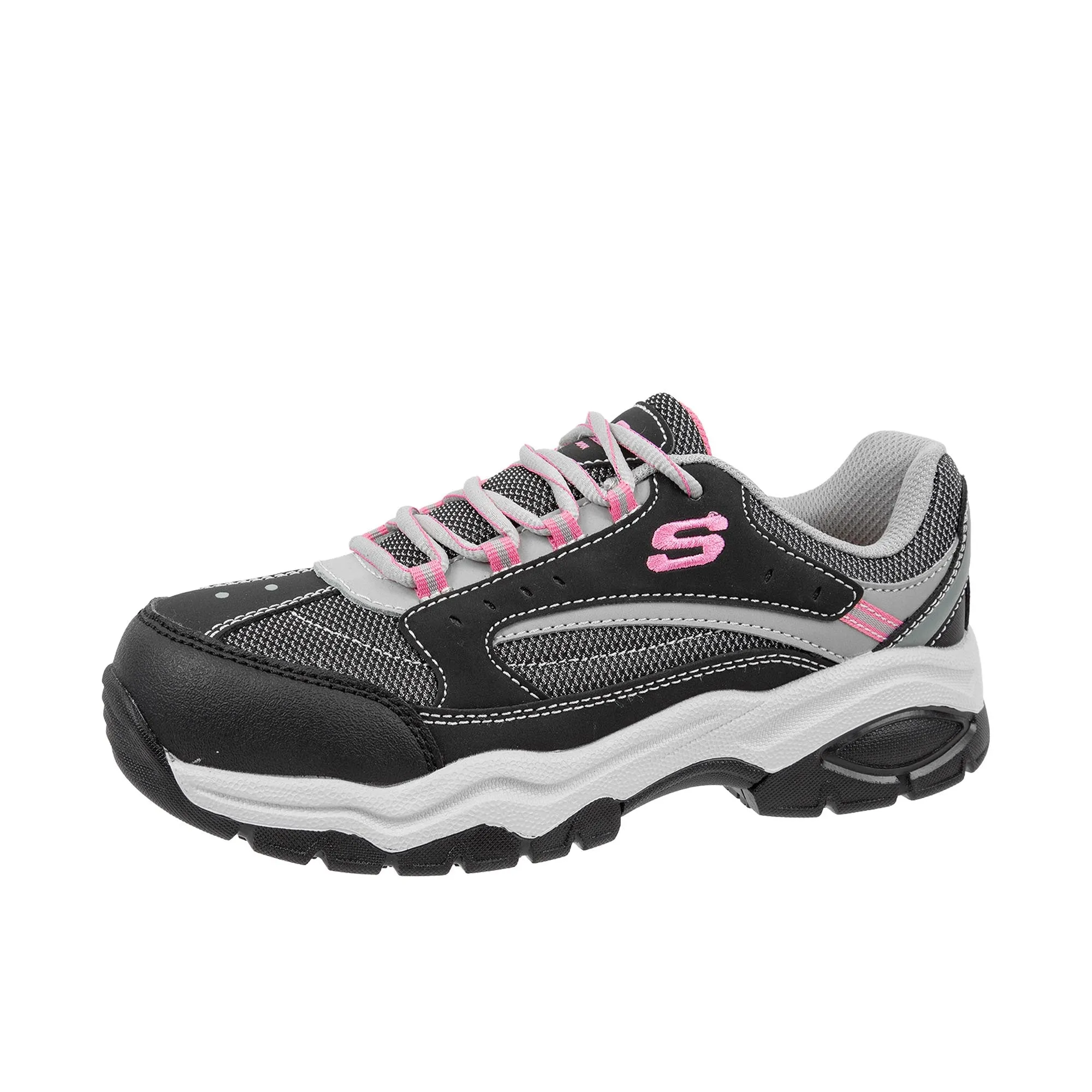 Skechers Women's Biscoe Steel Toe Shoes Black/Grey