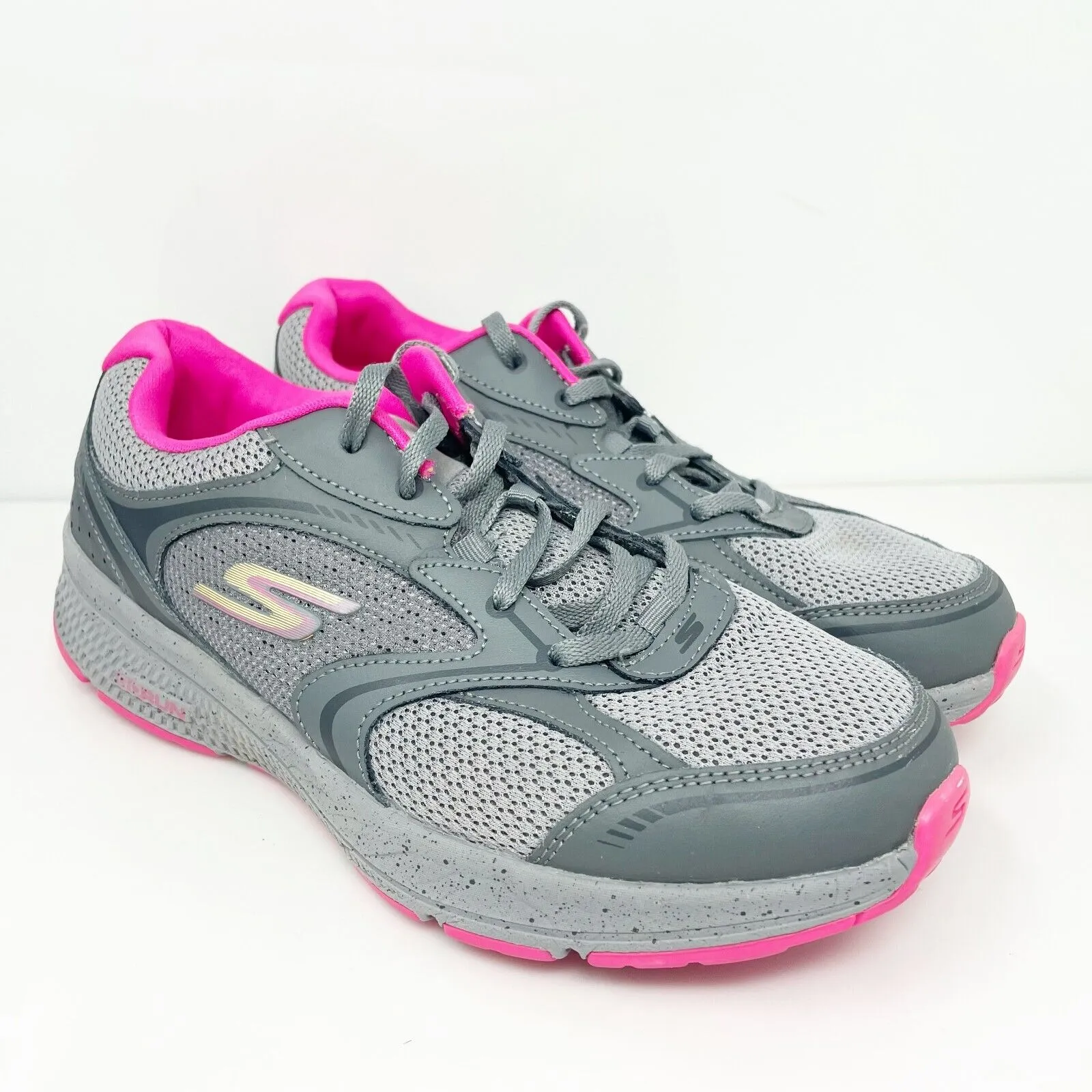 Skechers Womens Go Run Consistent 128285 Gray Running Shoes Sneakers Size 8.5