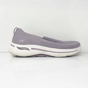 Skechers Womens Go Walk Arch Fit 124418 Purple Running Shoes Sneakers Size 10