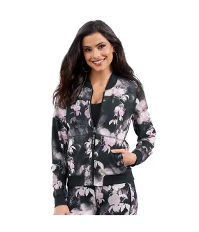 Skechers Womens Ink Floral Bomber Jacket