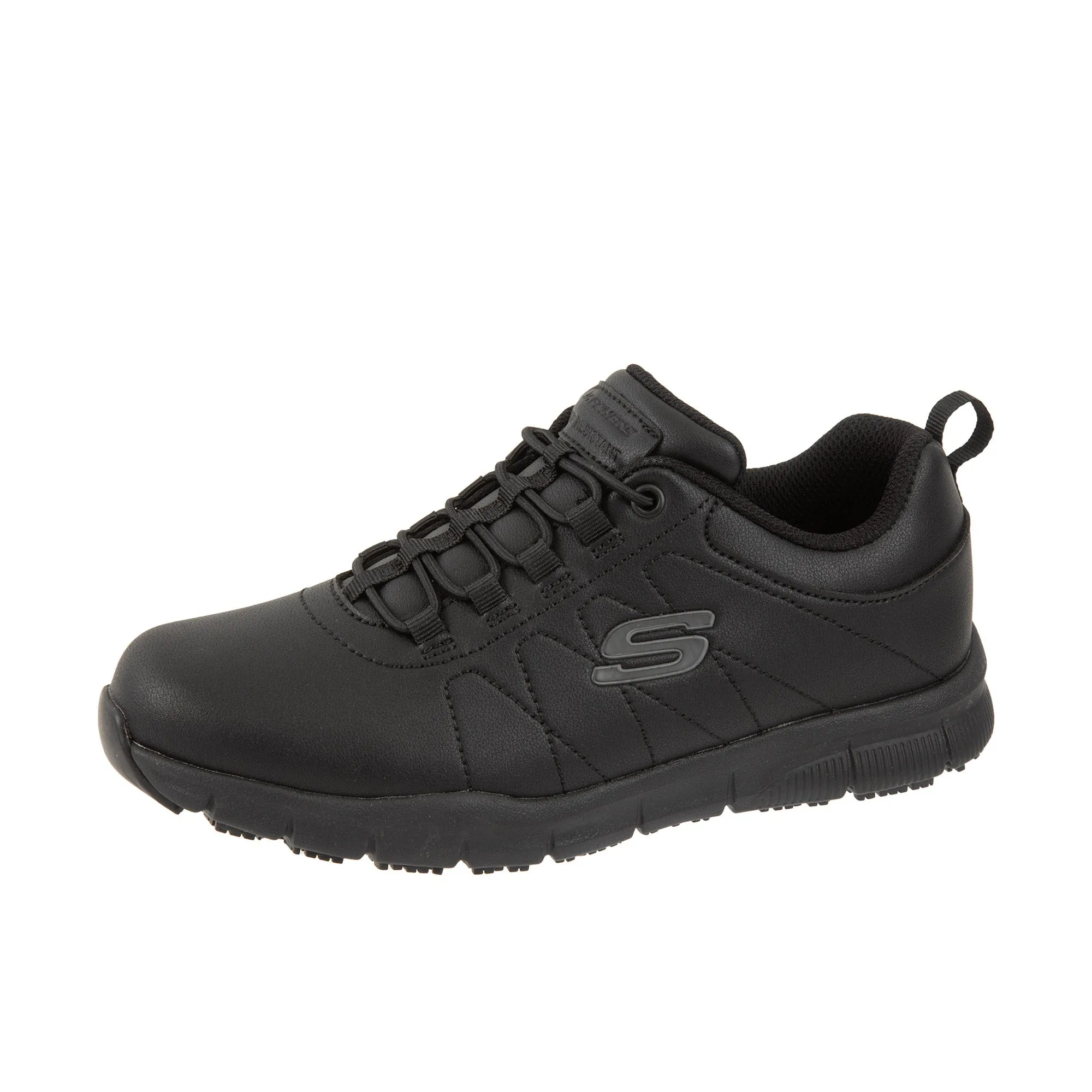 Skechers Women's Nampa Black- Beja Soft Toe Shoe